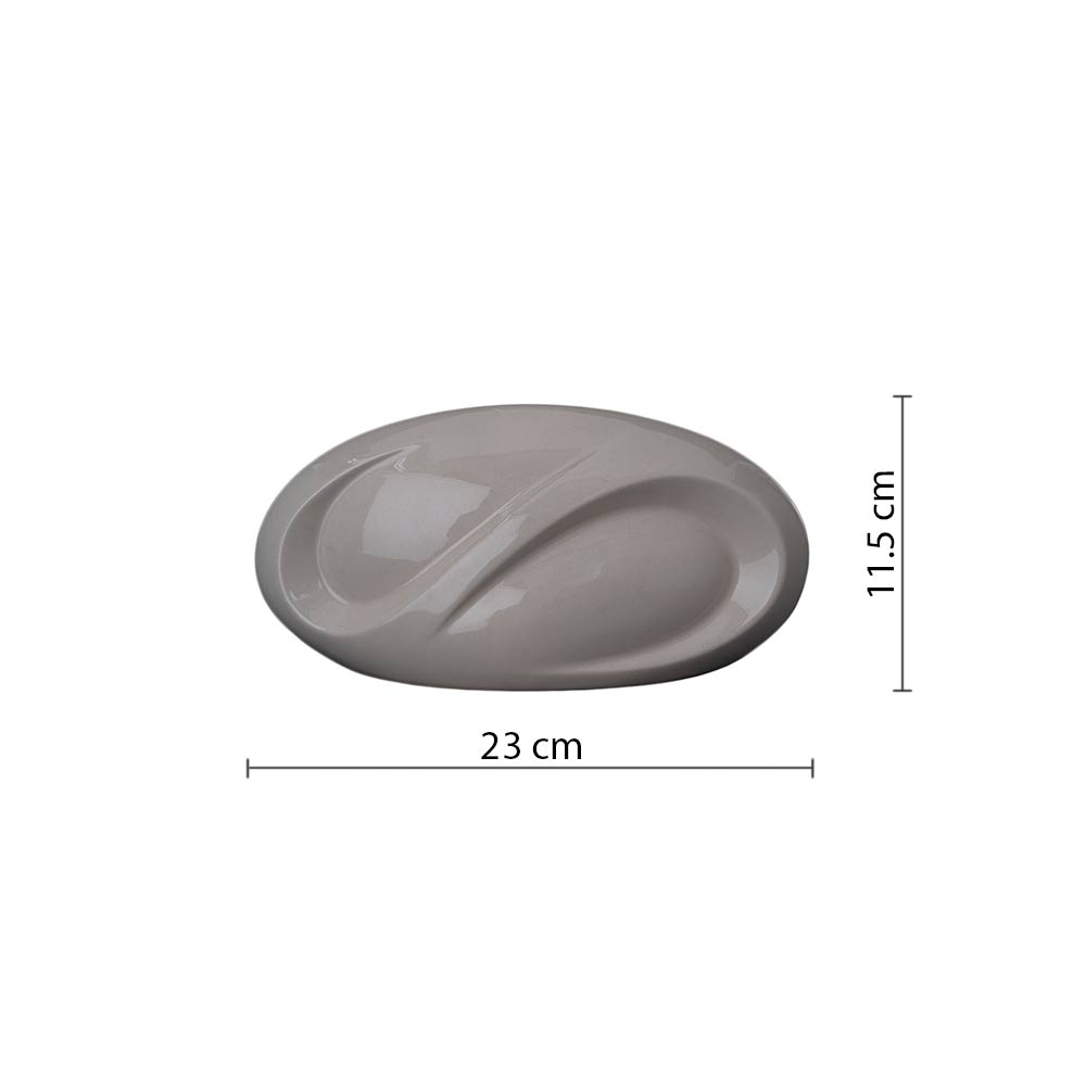 Infinity Ashes Keepsake Urn in Cream Dimensions