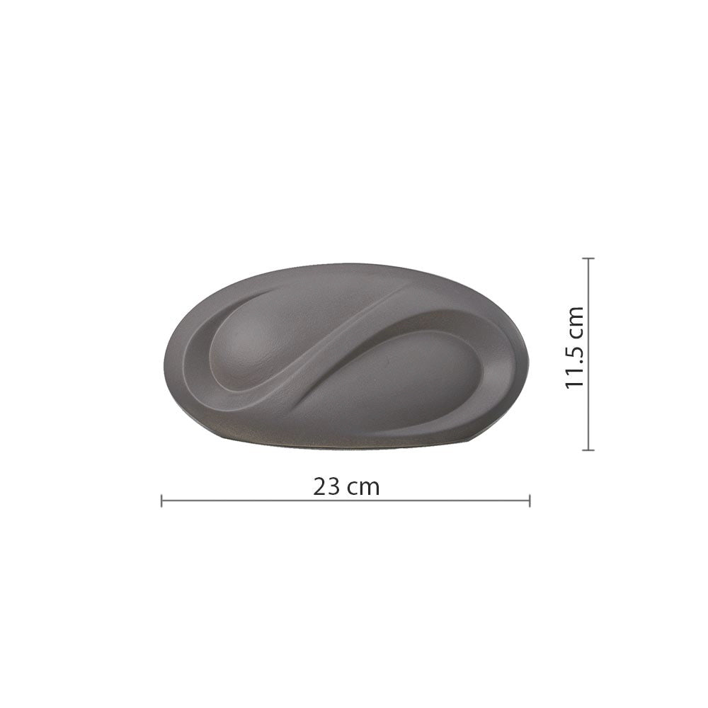Infinity Ashes Keepsake Urn in Matte Grey Dimensions