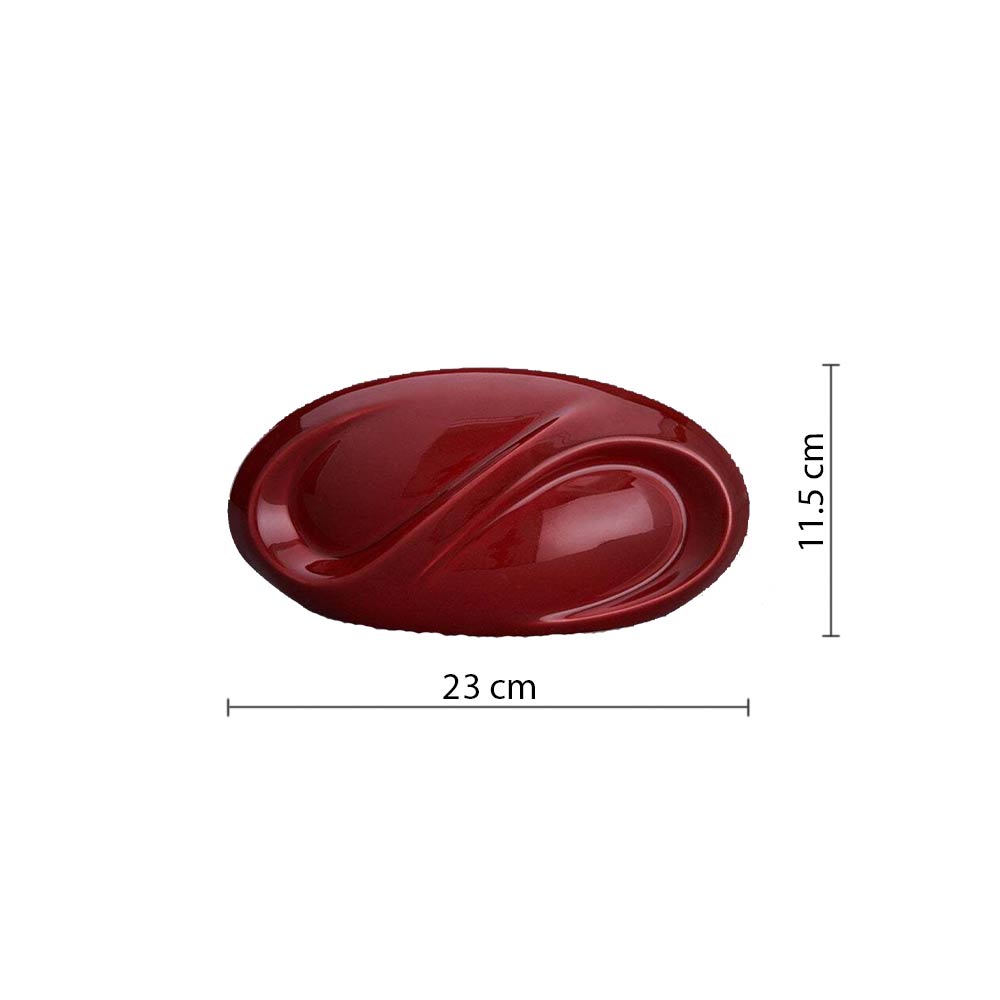 Infinity Ashes Keepsake Urn in Red Dimensions