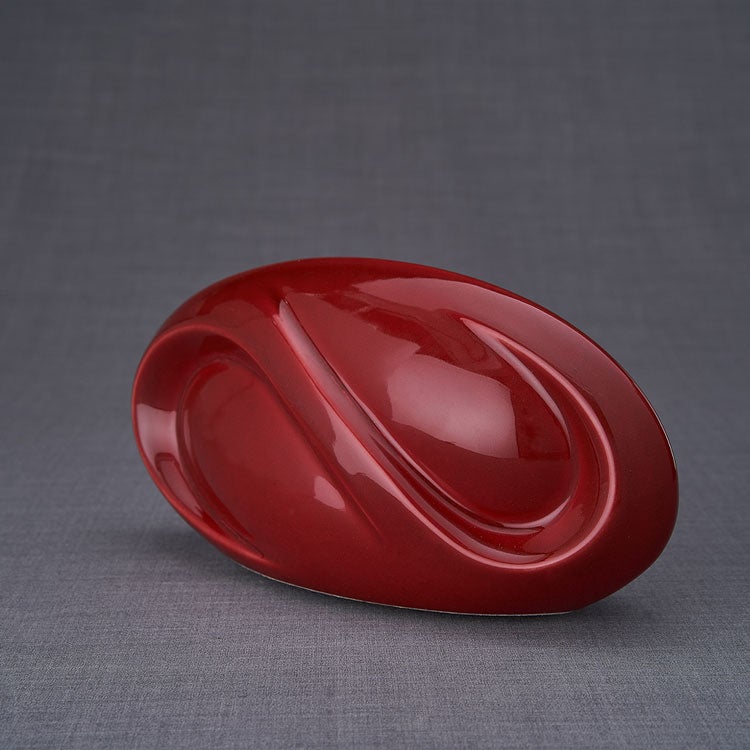 Infinity Ashes Keepsake Urn in Red Right View