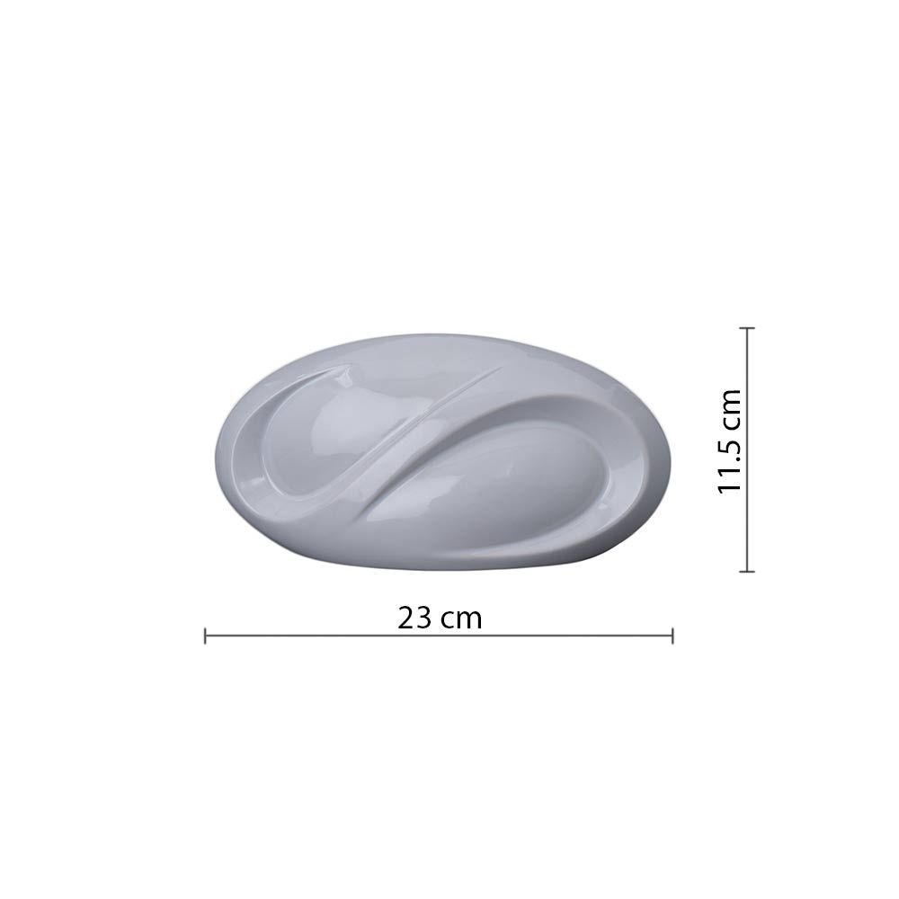 Infinity Ashes Keepsake Urn in White Dimensions