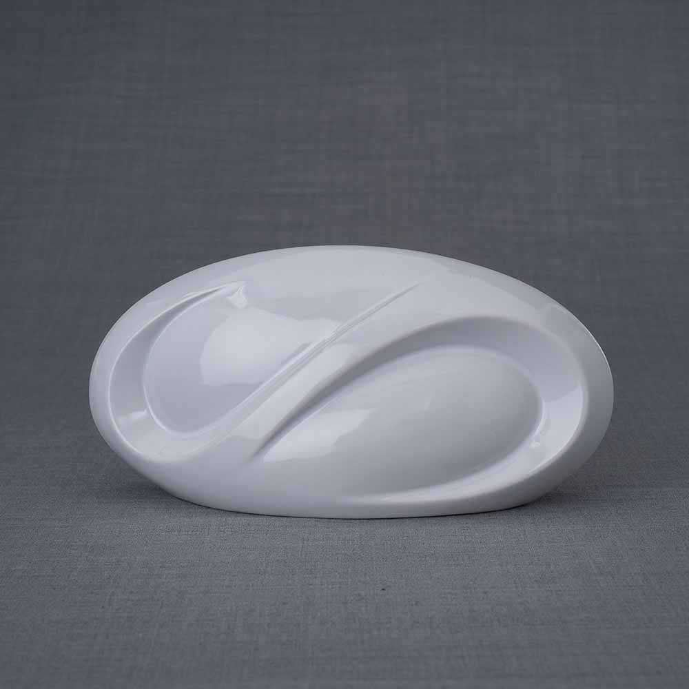 Infinity Ashes Keepsake Urn in White