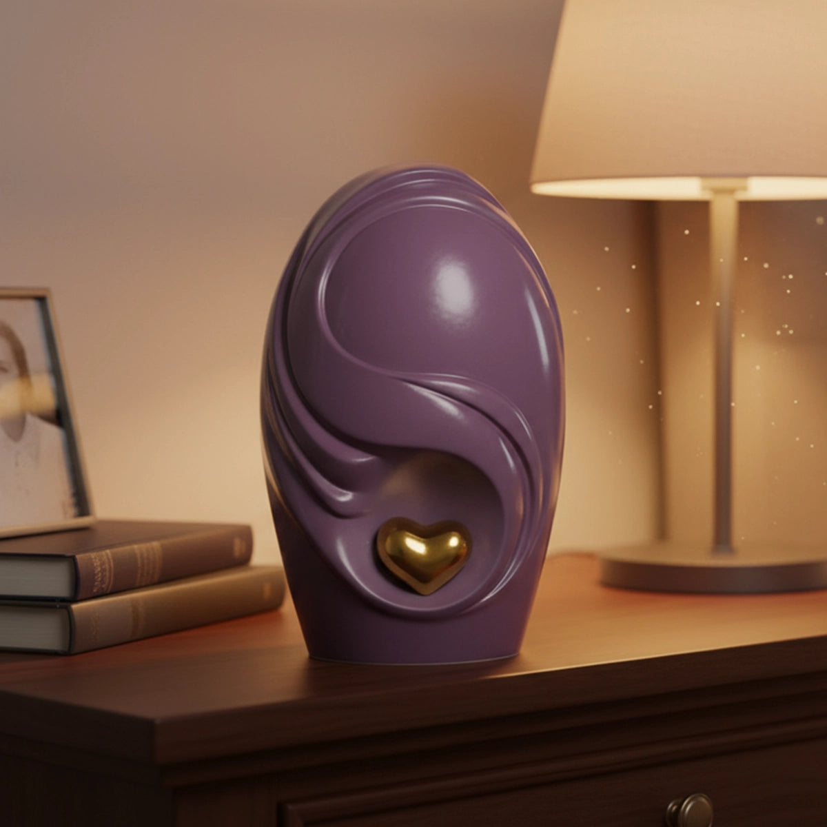 Infinity Heart Adult Cremation Urn for Ashes