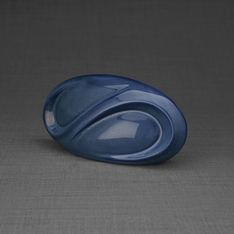 Infinity Small Urn for Ashes Blue Right View