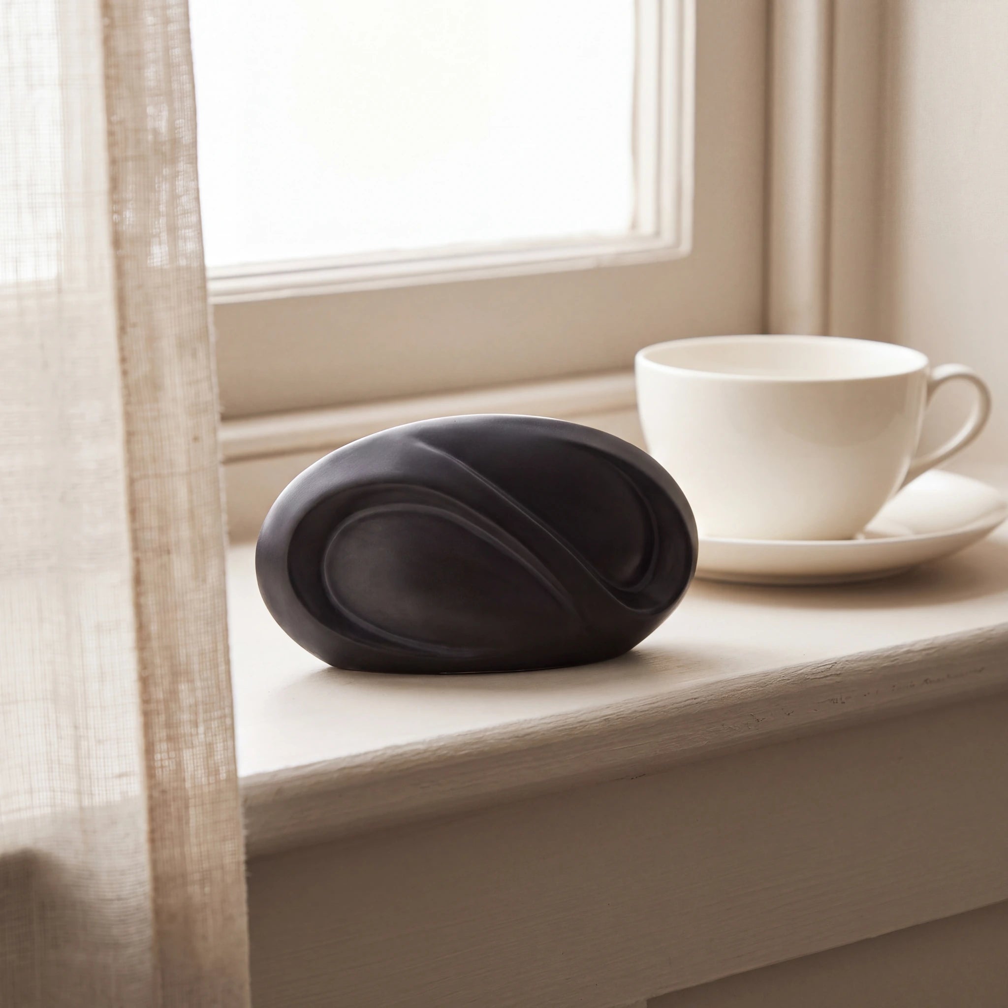 Infinity Small Urn for Ashes in Matte Black