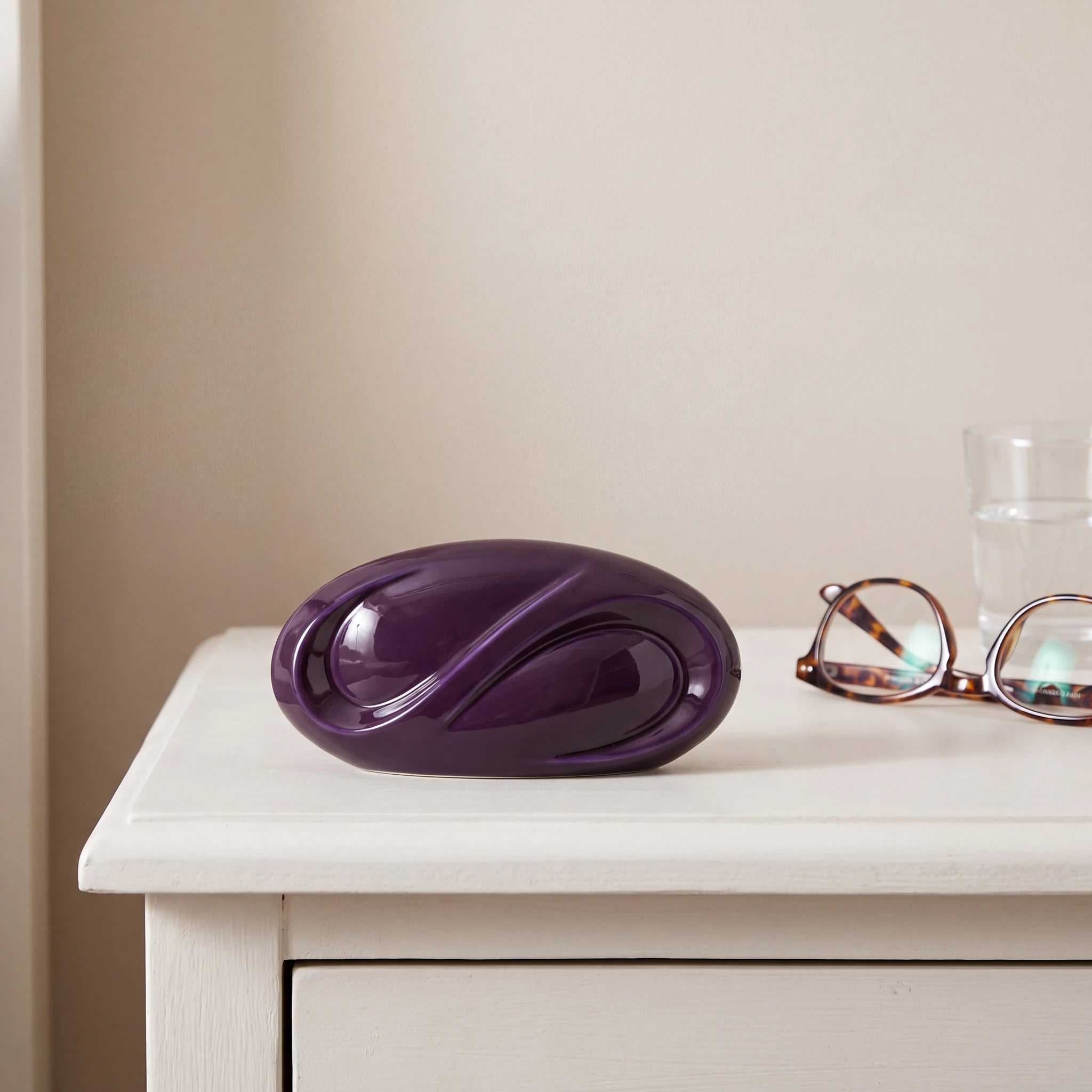 Infinity Small Urn for Ashes in Purple