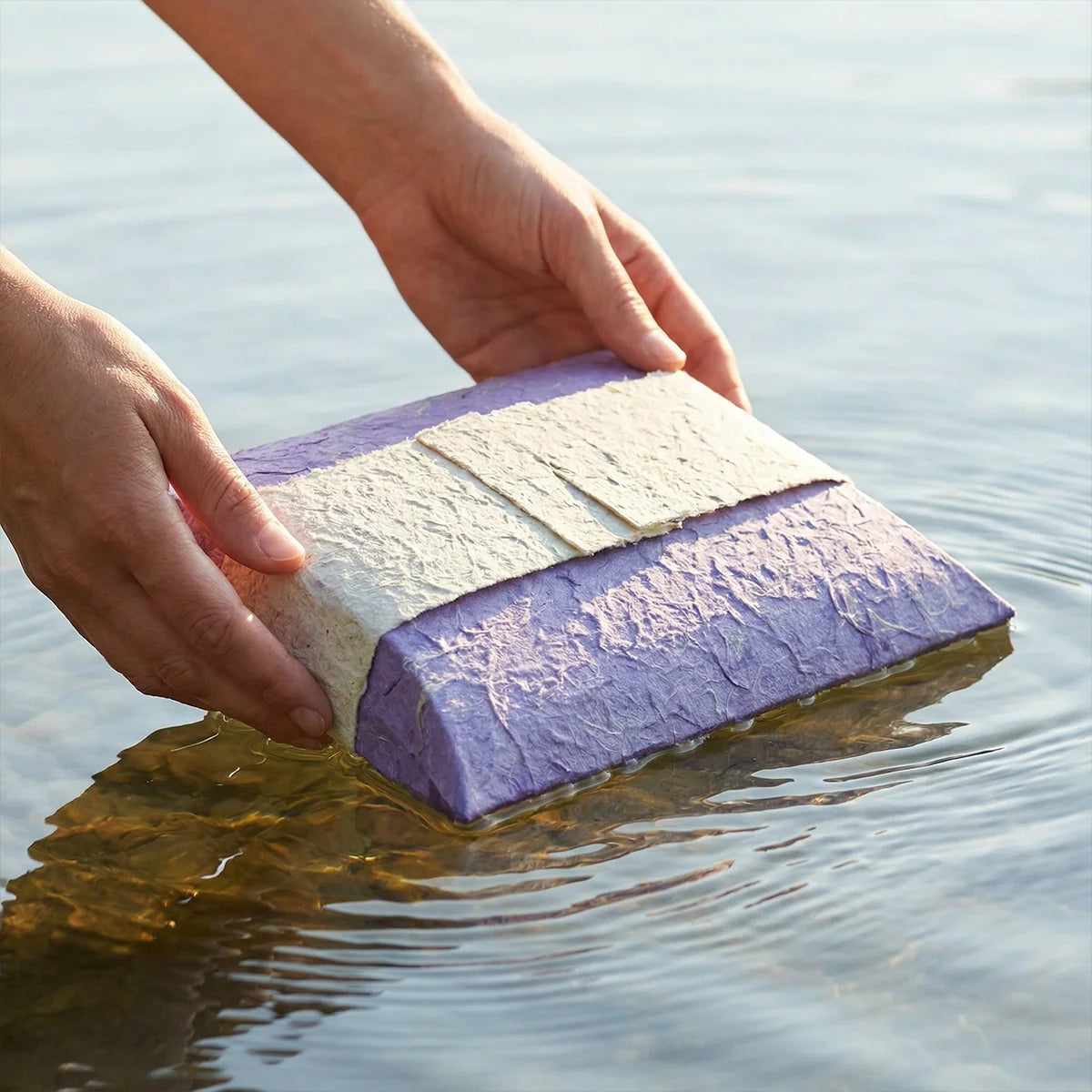 Journey Biodegradable Water Urn for Ashes in Purple - Adult