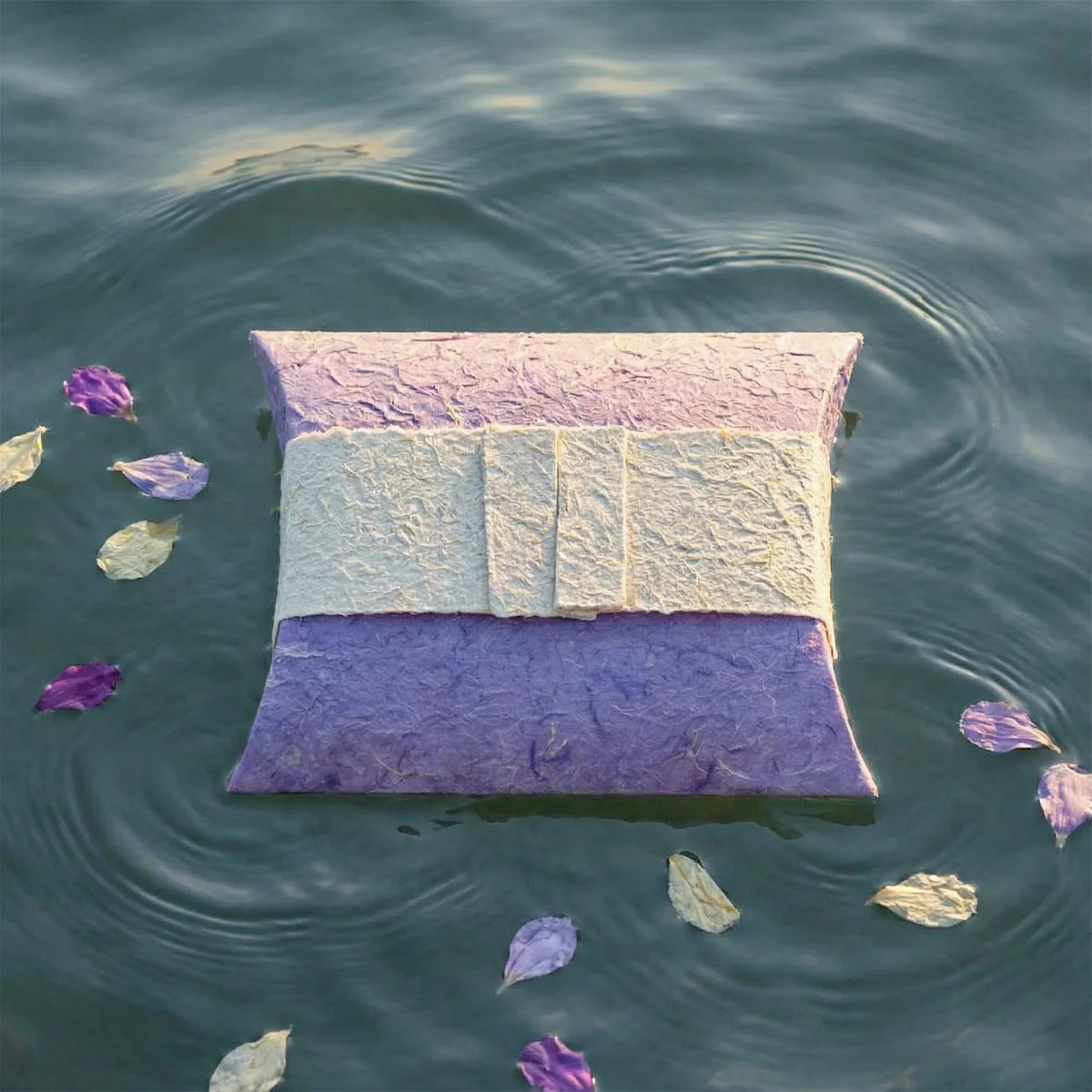 Journey Biodegradable Water Urn for Ashes in Purple - Adult