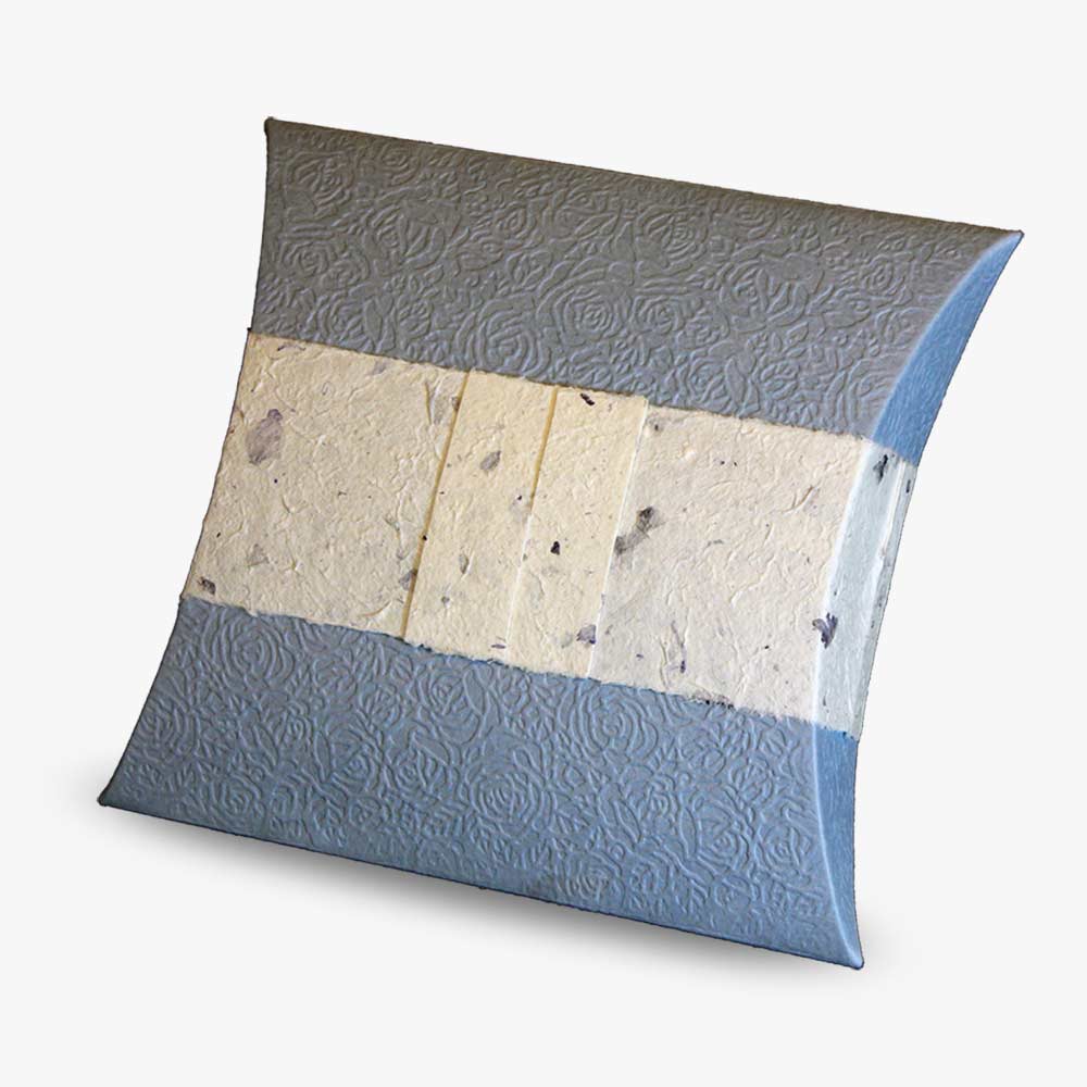 Journey Biodegradable Water Urn for Ashes in Aqua Blossom Blue - Adult