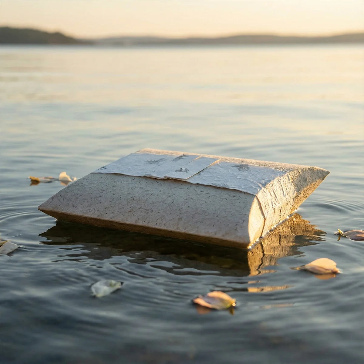 Journey Biodegradable Water Urn for Ashes - Natural (Beige) – Extra Large