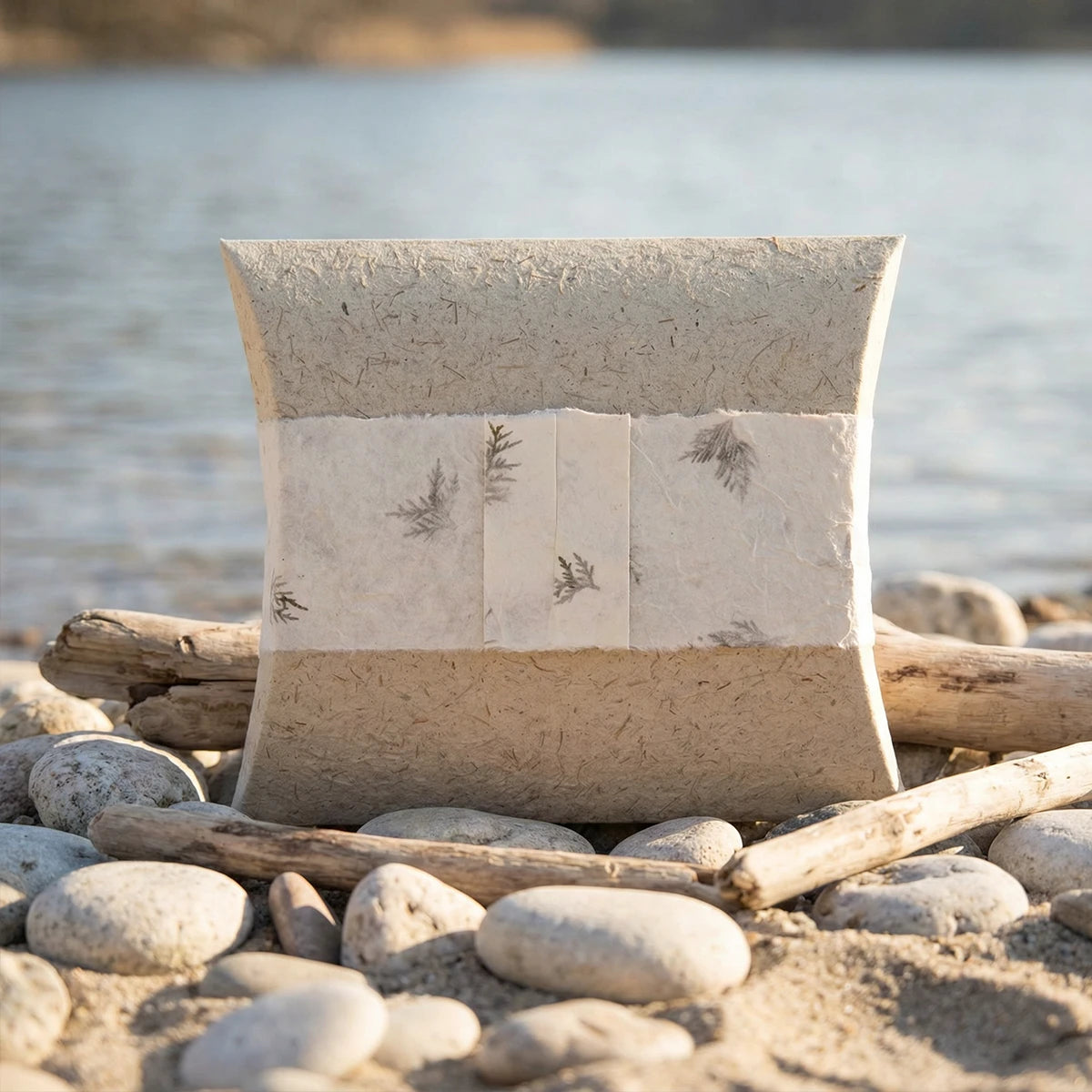 Journey Biodegradable Water Urn for Ashes - Natural (Beige) – Medium