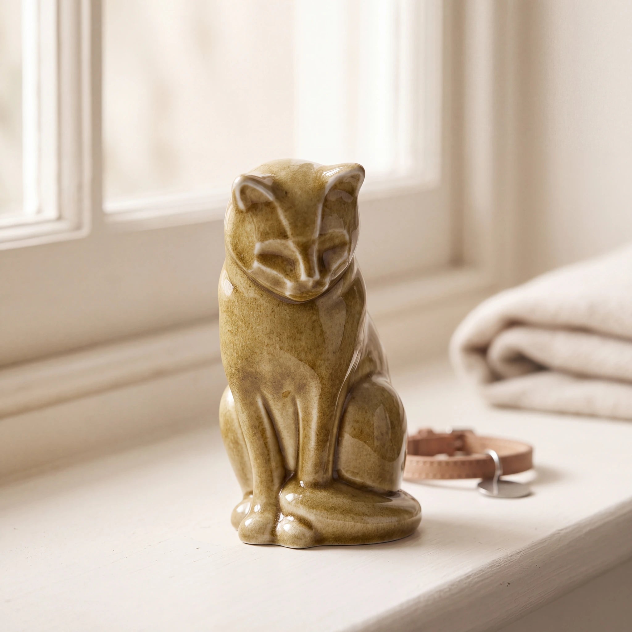 Kitten-Urn-for-Ashes-in-Dark-Sand-pet_sunny_sill