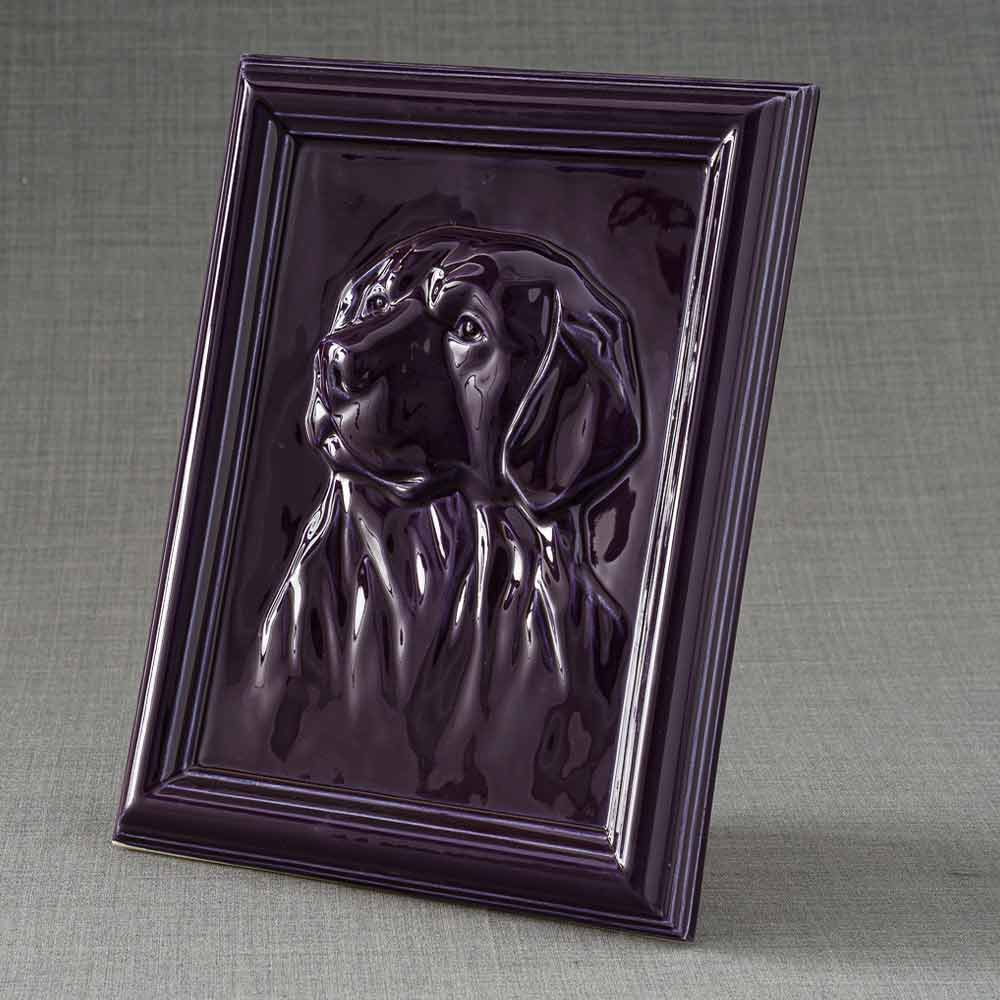 Labrador Pet Urn For Dogs Ashes Purple Left View