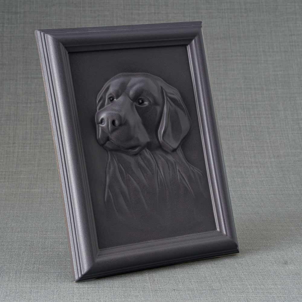 Labrador Pet Urn For Dogs Ashes Matte Grey Right View