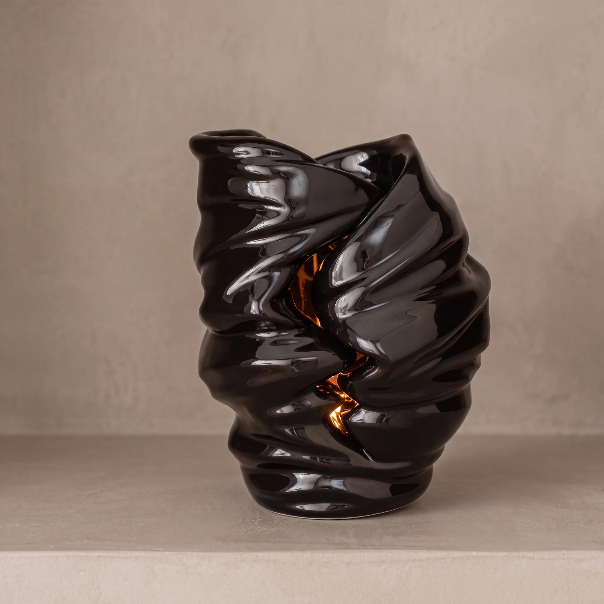 Light Adult Cremation Urn for Ashes in Black