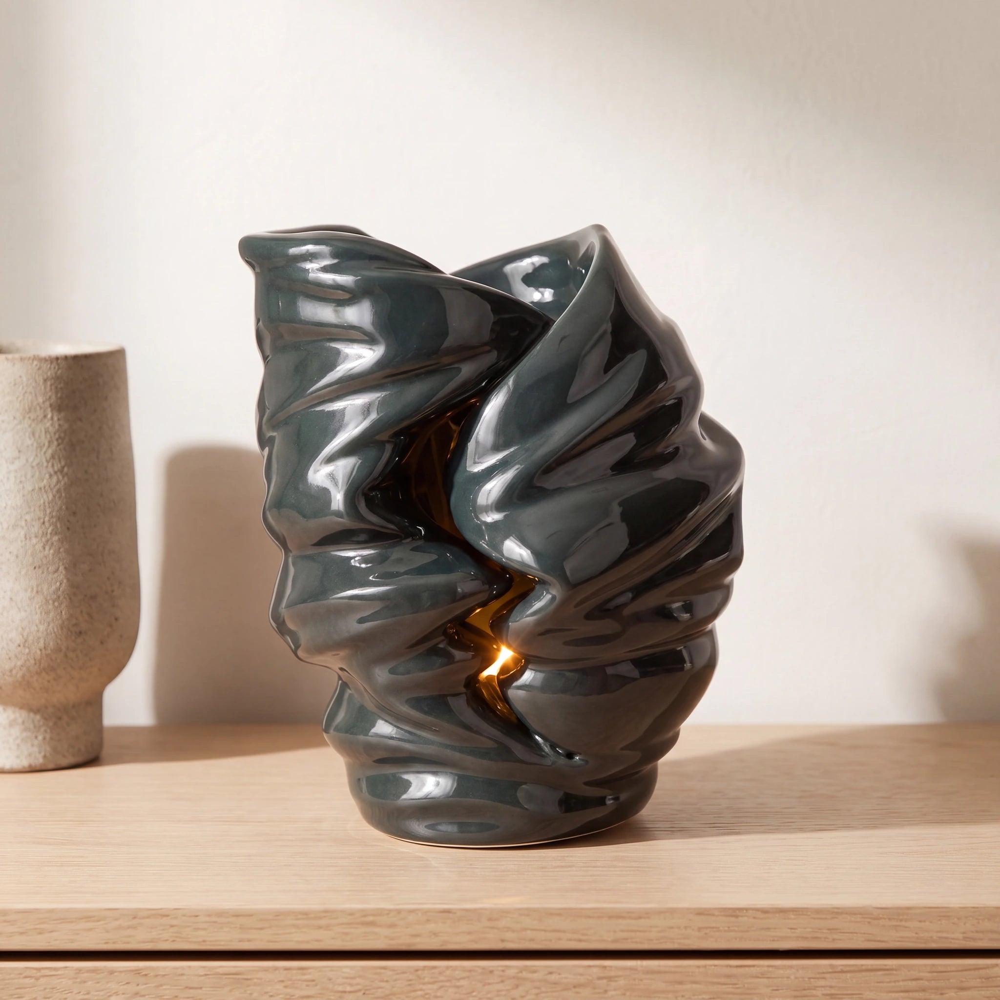 Light Adult Cremation Urn for Ashes in Green