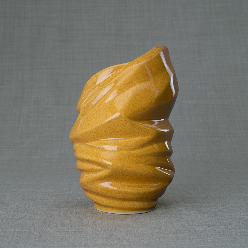 Light Ashes Keepsake Urn Amber Rear View