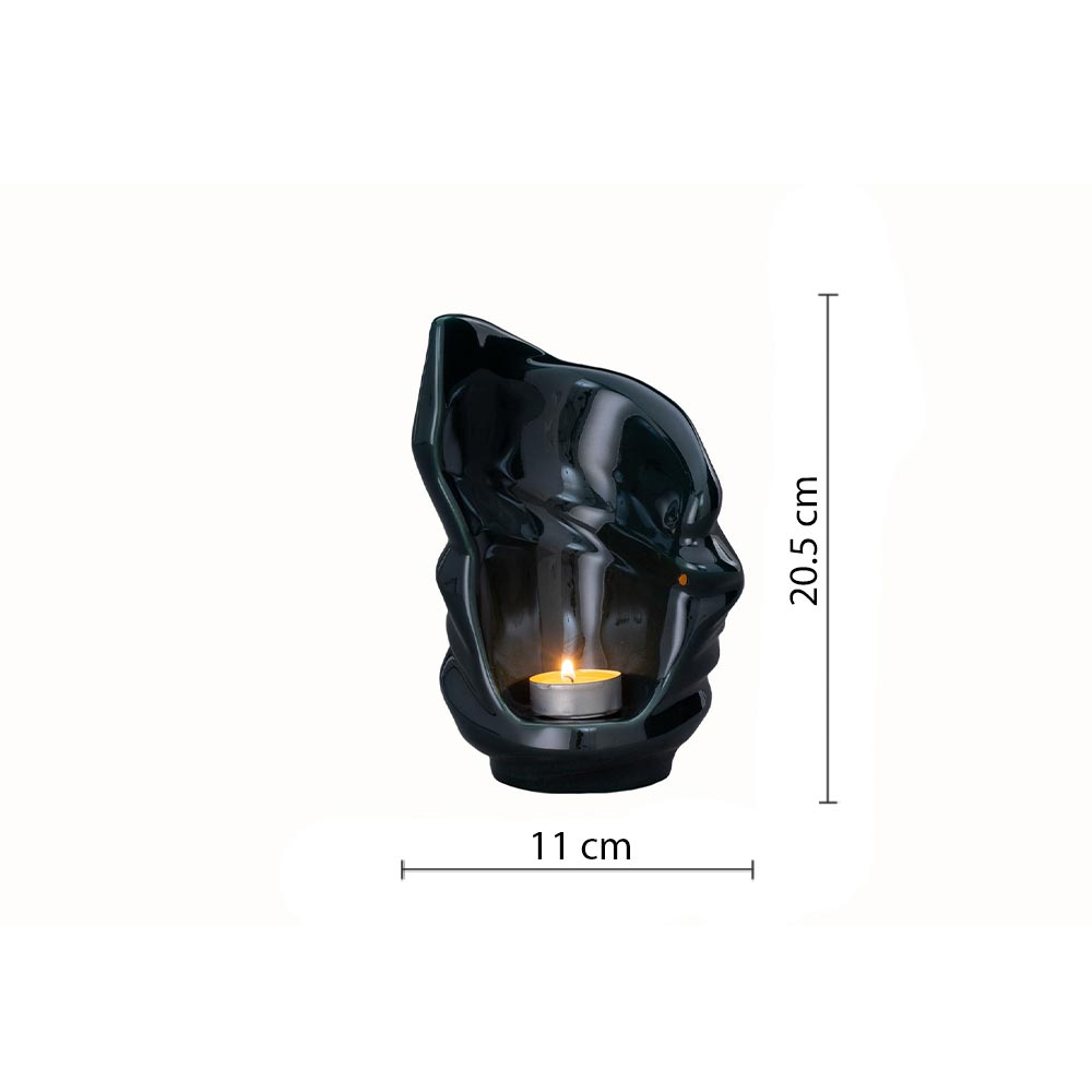 Light Ashes Keepsake Urn in Dark Green Dimensions