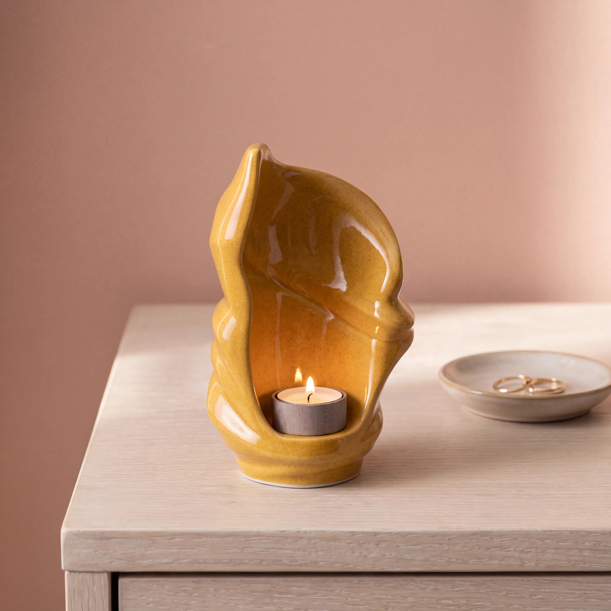 Light-Small-Urn-for-Ashes-in-Amber-keepsake_ring_dish-Left-Angle