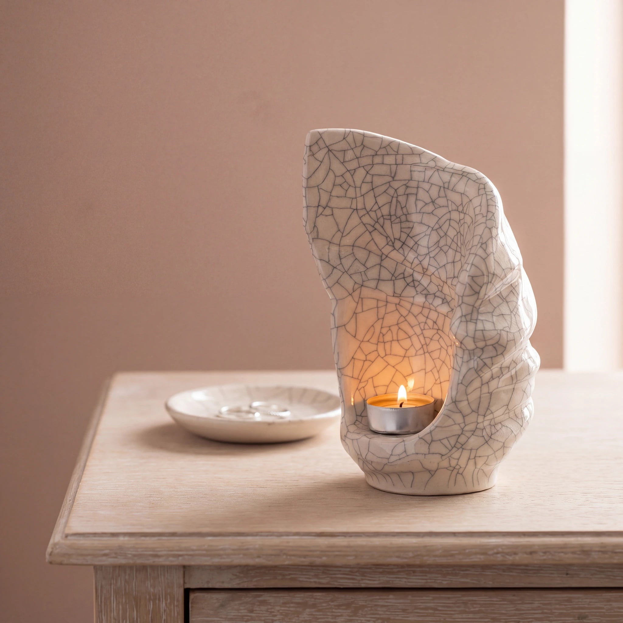 Light-Small-Urn-for-Ashes-in-Crackle-Glaze-keepsake_ring_dish-Left-Angle