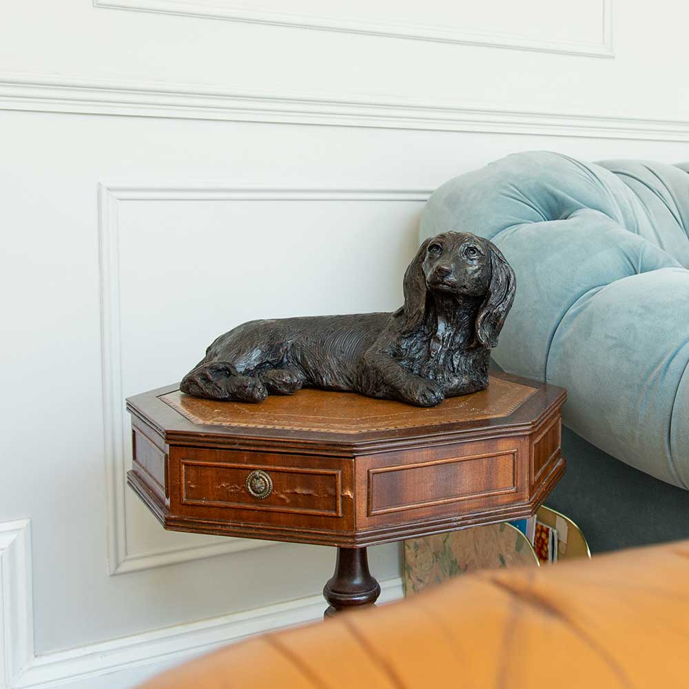 Long Haired Dachshund Urn for Ashes – Dog Urn