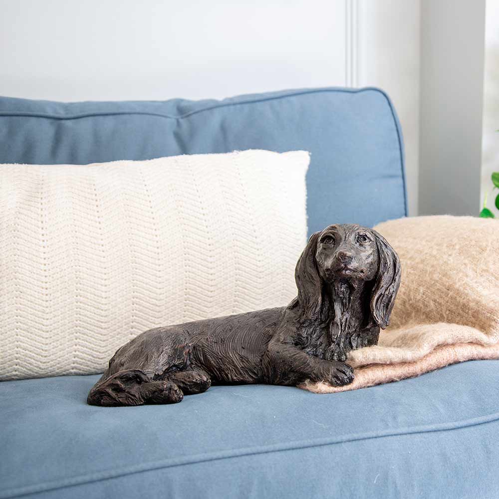 Long Haired Dachshund Urn for Ashes – Dog Urn