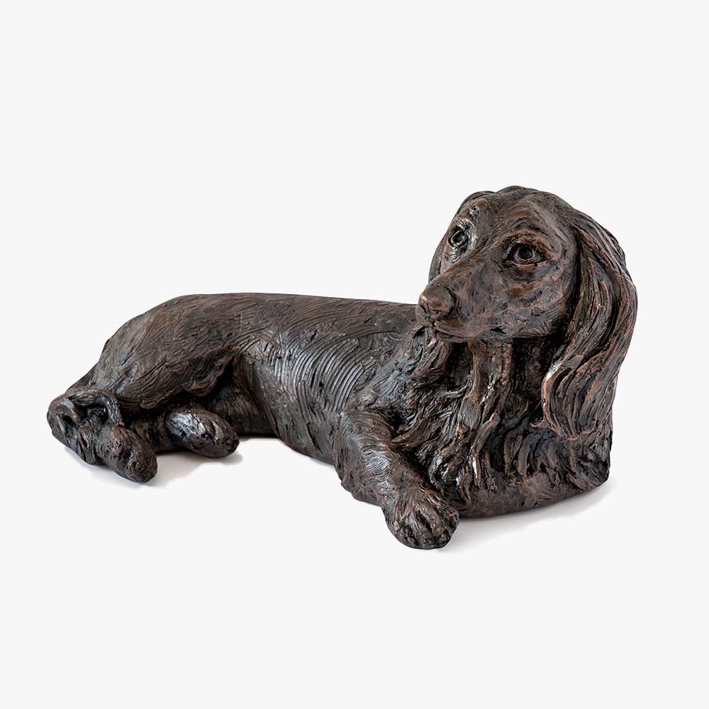 Long Haired Dachshund Urn for Ashes – Dog Urn