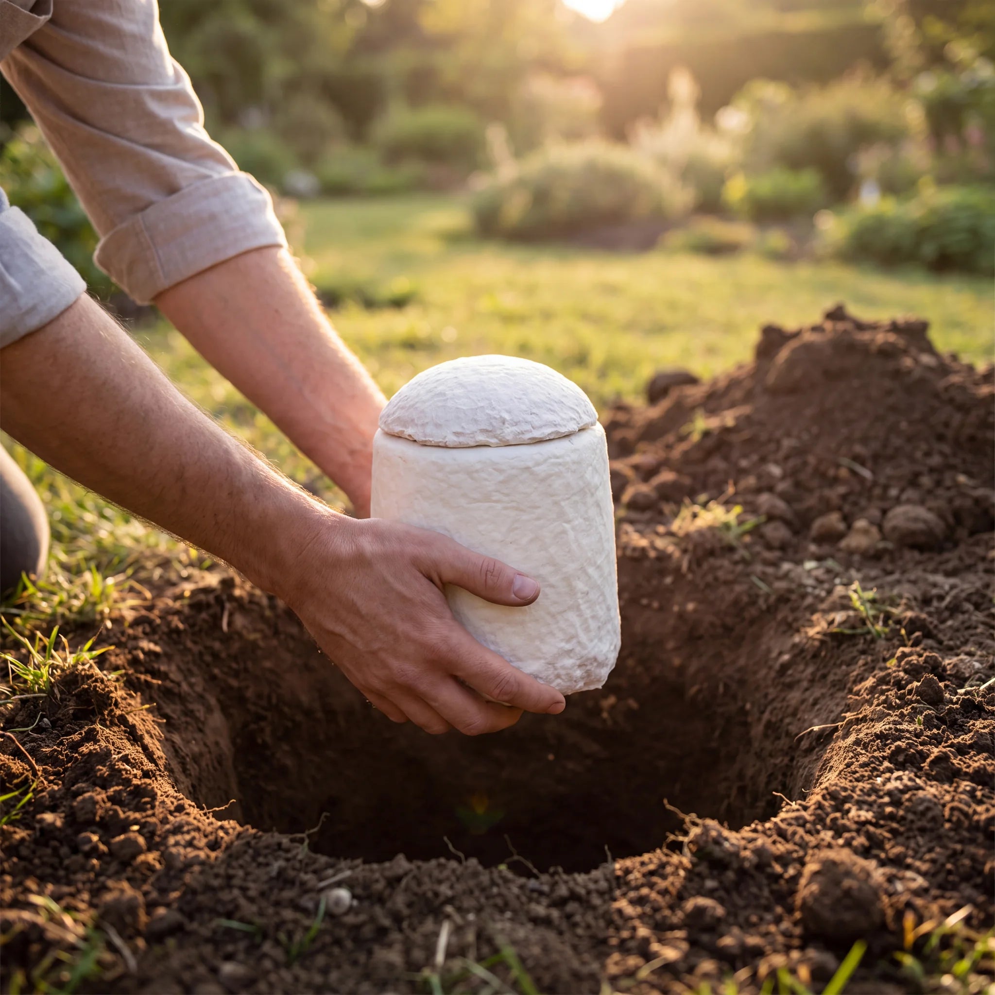 Loop EarthRise™ Biodegradable Urn for Ashes - Small
