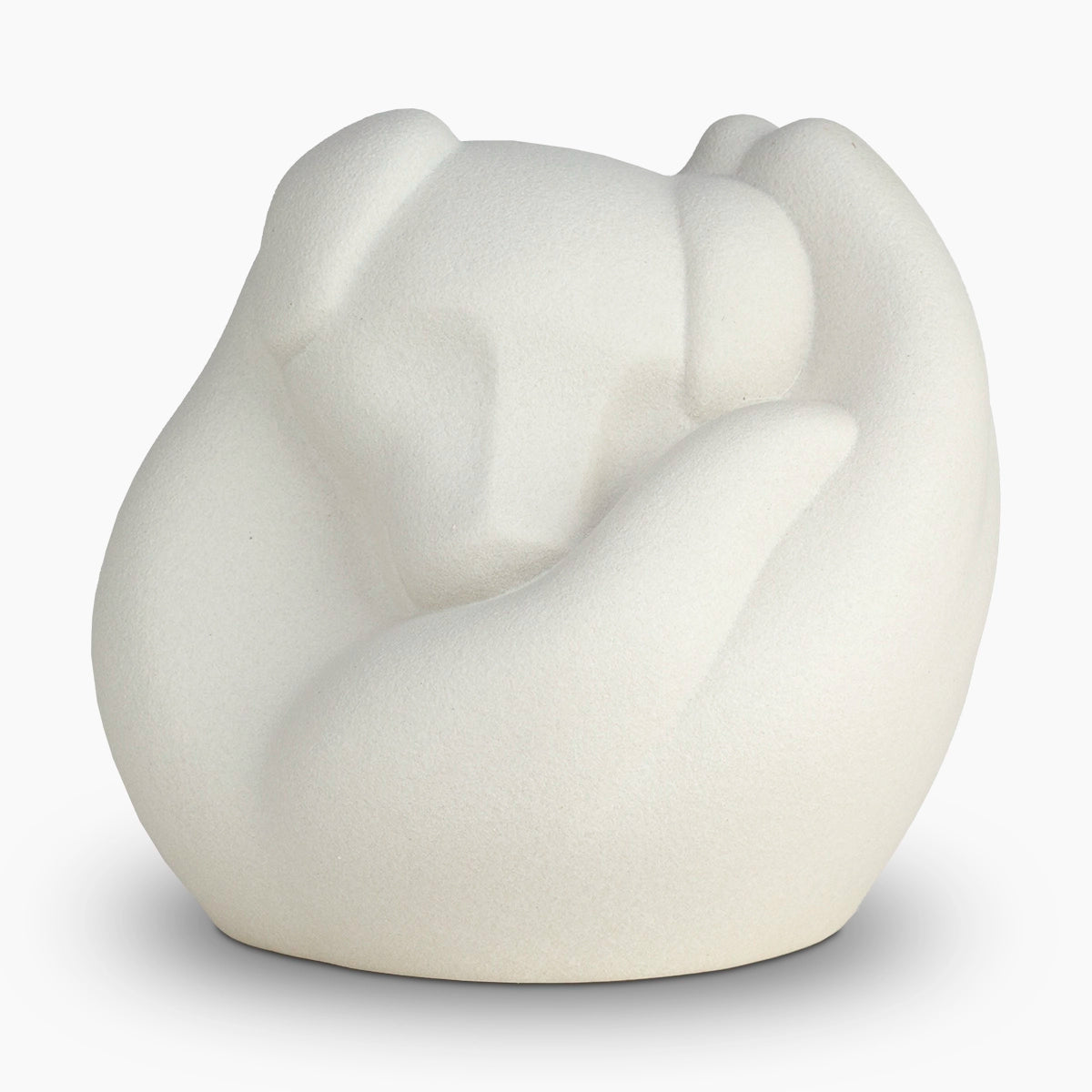 Loving Hands Dog Pet Urn for Ashes in White