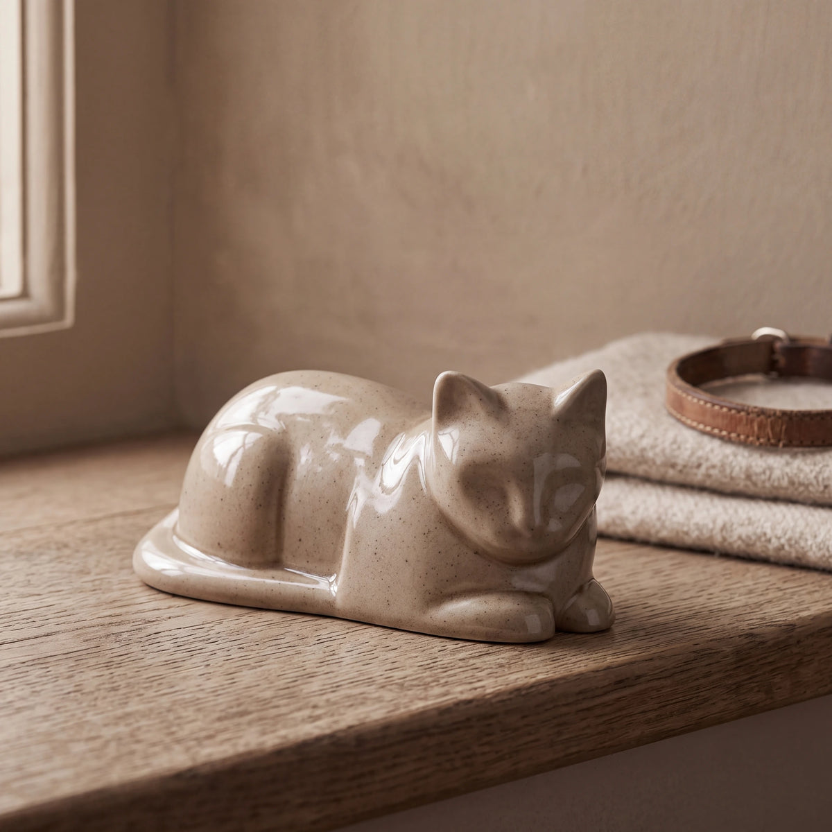 Lying-Cat-Mini-Urn-for-Ashes-in-Beige-Grey-pet_sunny_sill