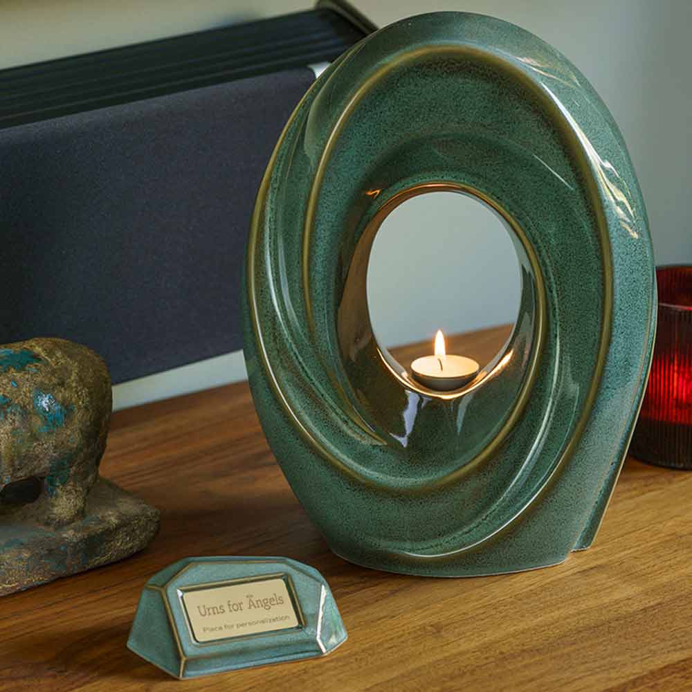 Memorial Nameplate Holder Oily Green with Passage within Home