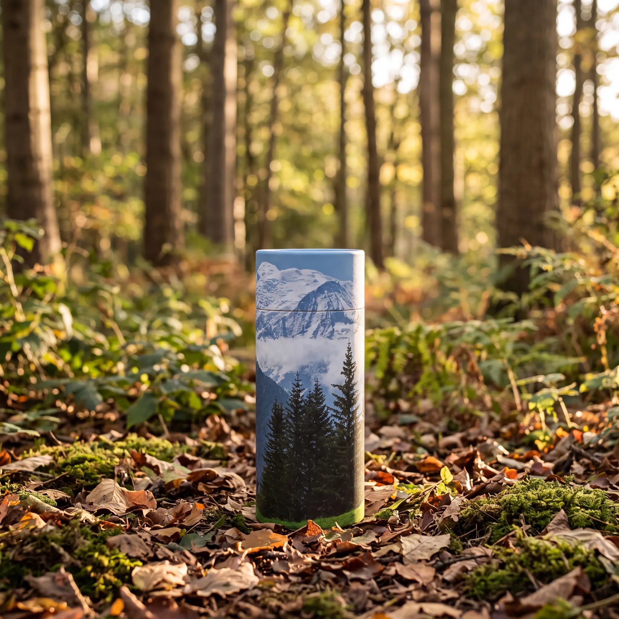 Mountain-View-Eco-Friendly-Scattering-Tube-for-Ashes-Token-In-the-Woods