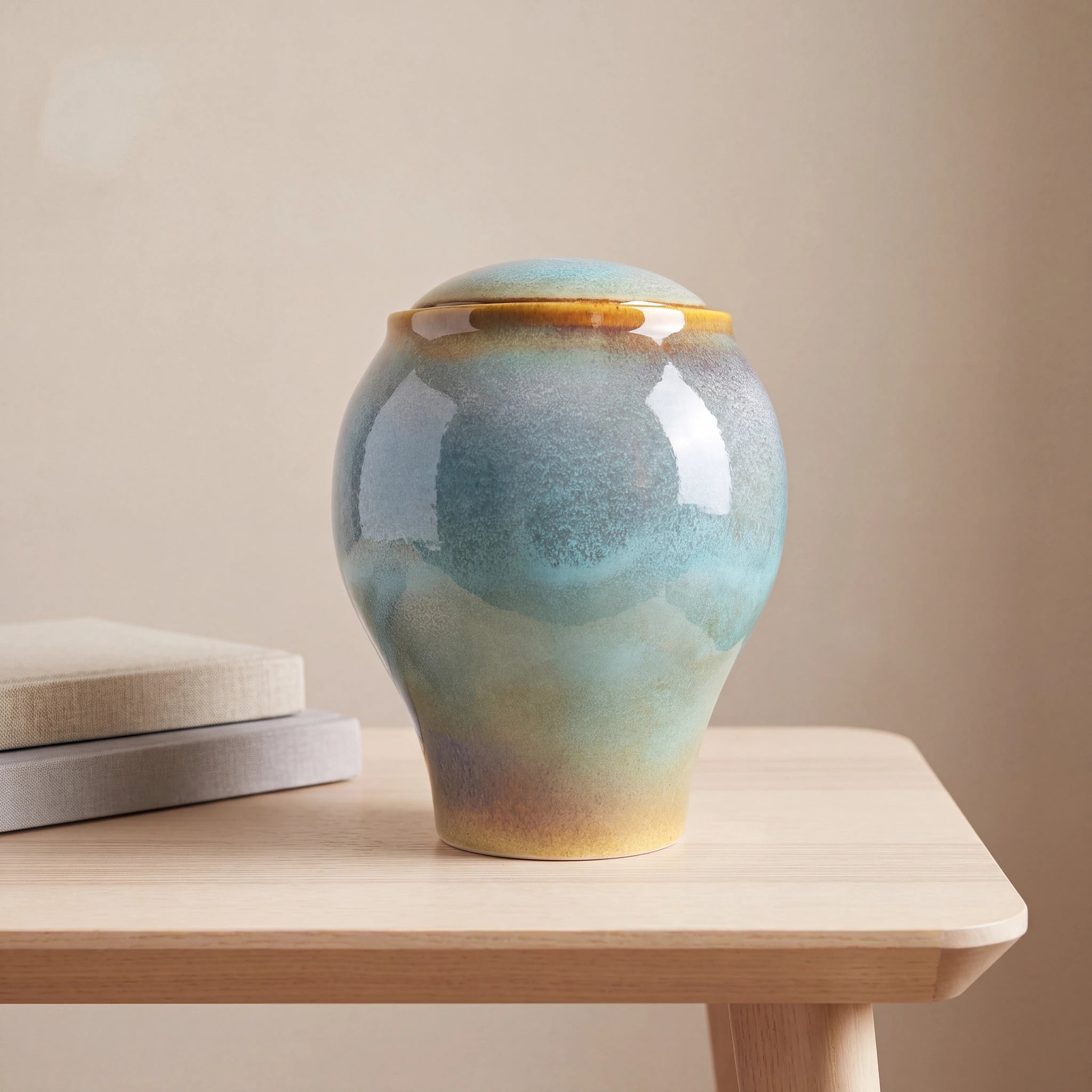Ocean Blue Classic Adult Cremation Urn for Ashes
