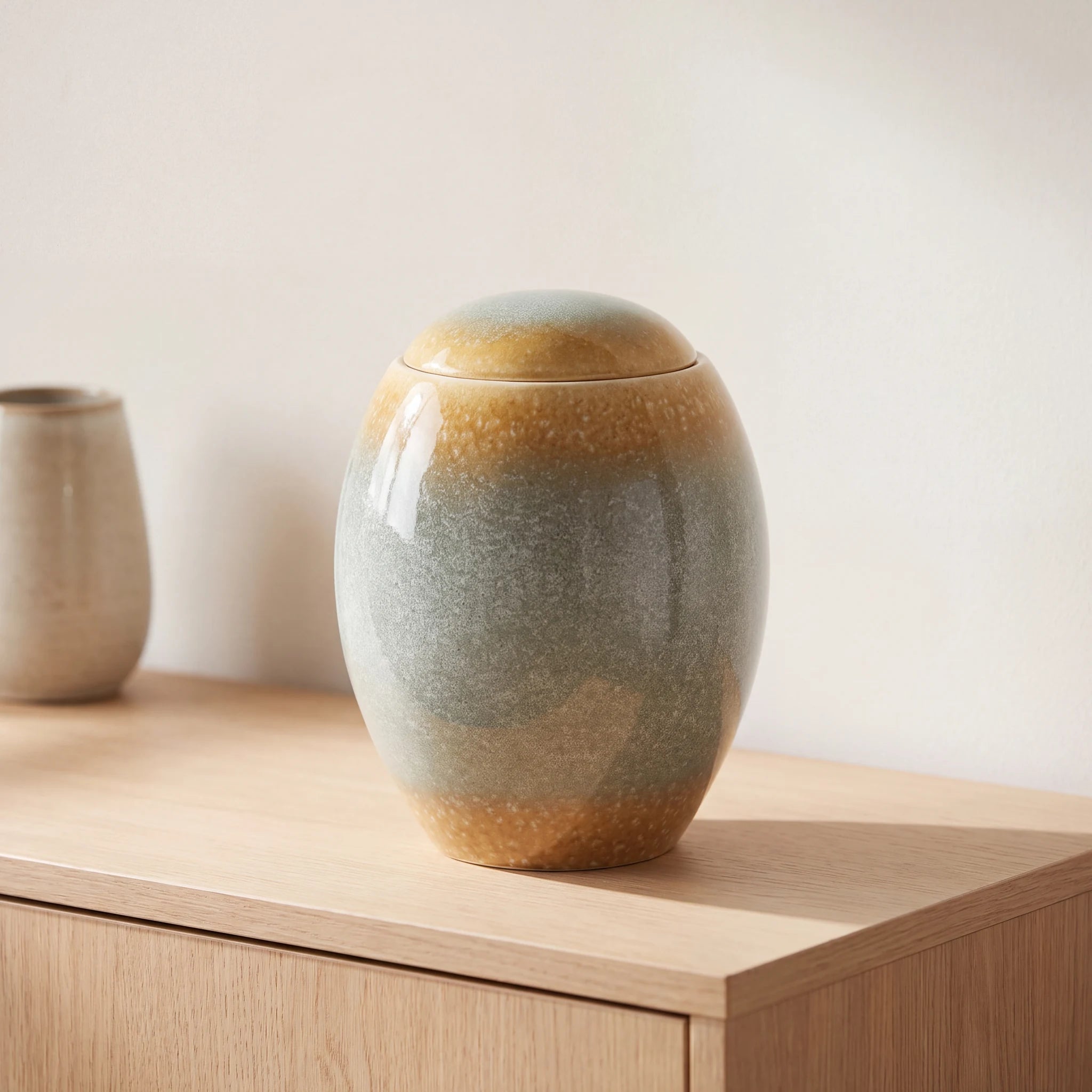 Ocean-Modern-Adult-Cremation-Urn-for-Ashes-Oak-Console
