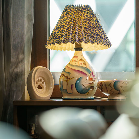 Paw Passage Cremation Urn For Ashes Crackle Glaze By Window