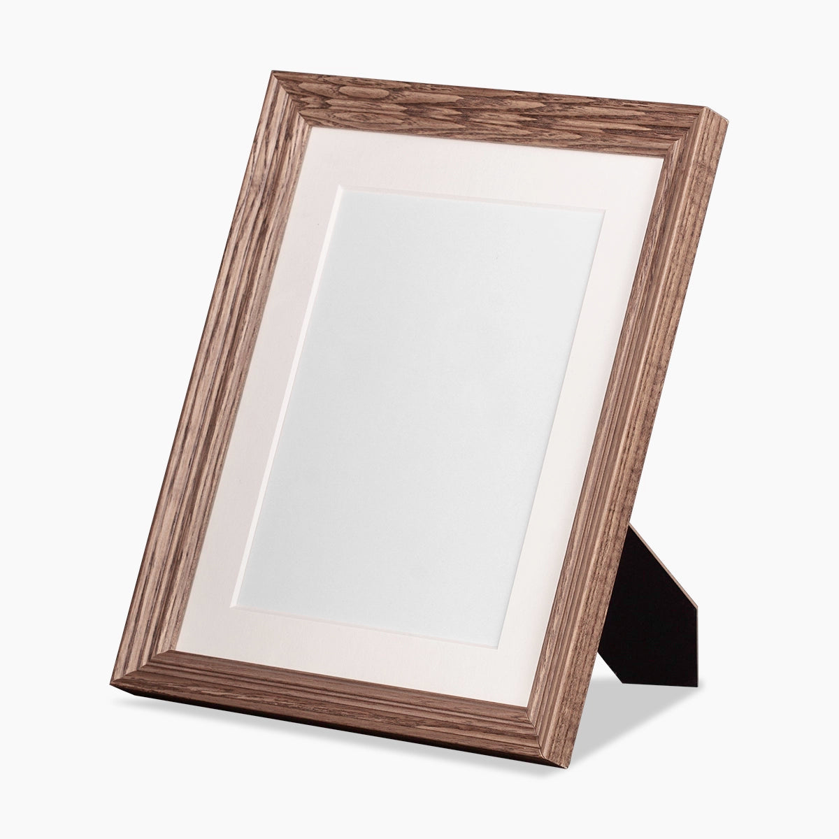 Pet Memorial Photo Frame for Ashes in Dark Oak Large Left Facing