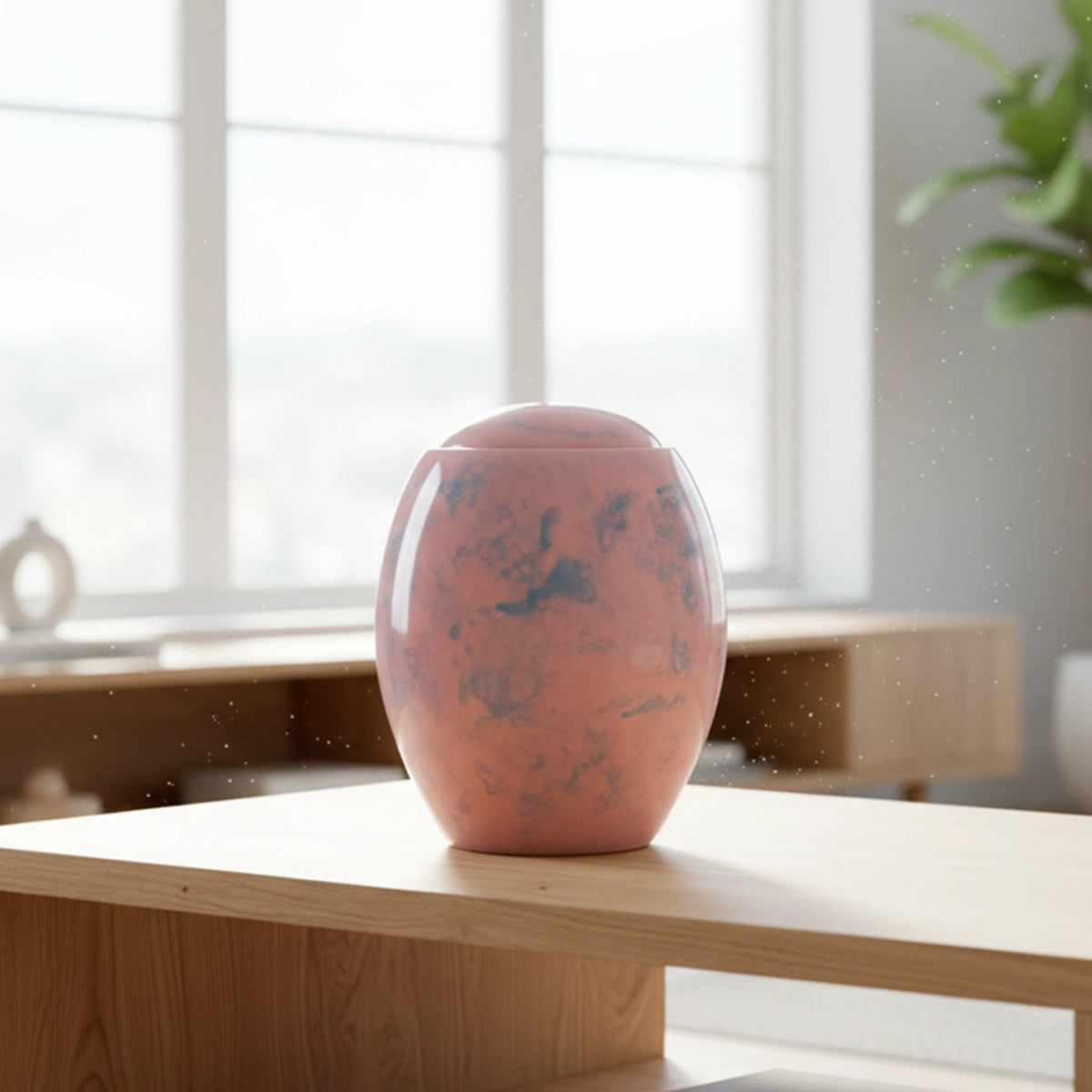 Pink Sky Modern Adult Cremation Urn for Ashes