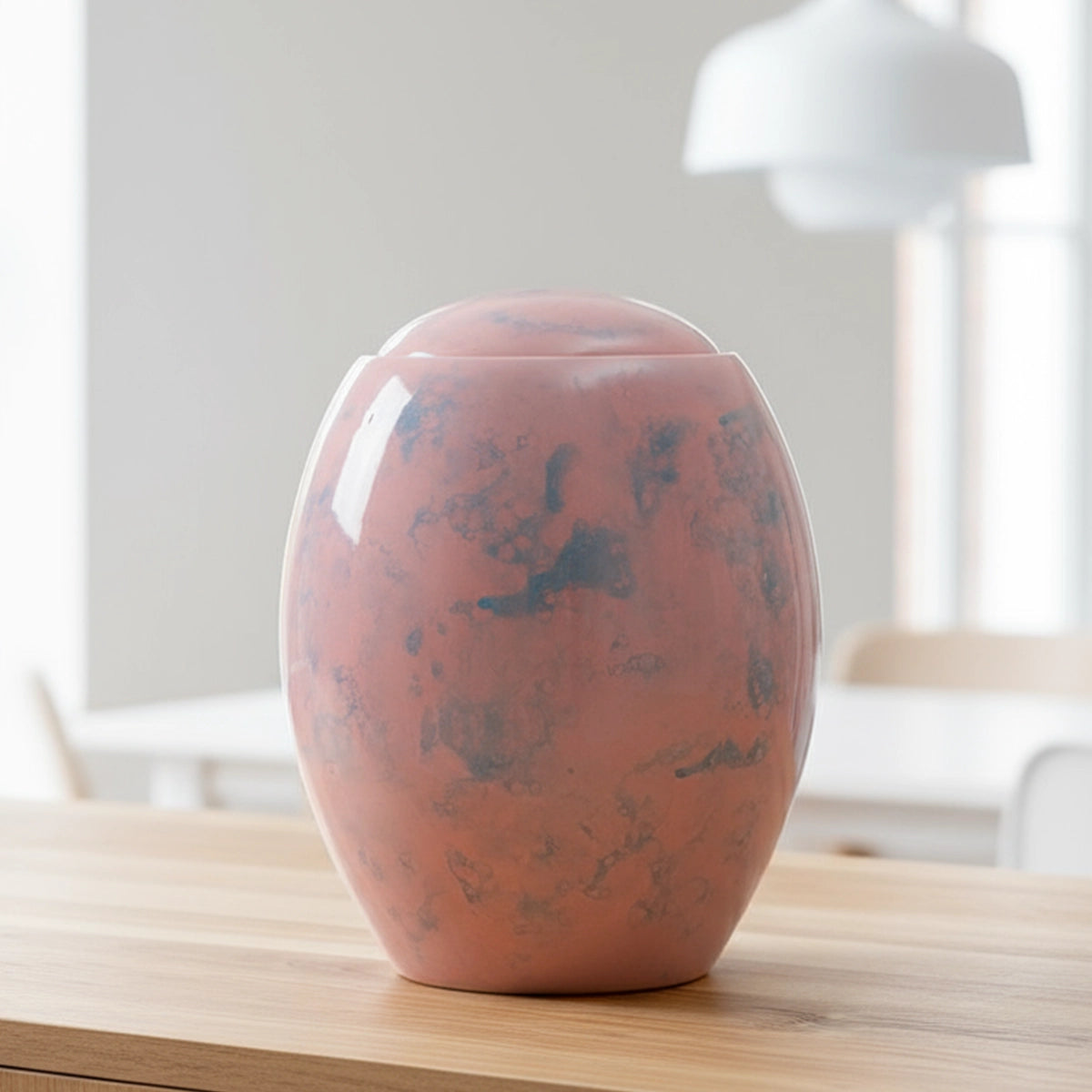 Pink Sky Modern Adult Cremation Urn for Ashes