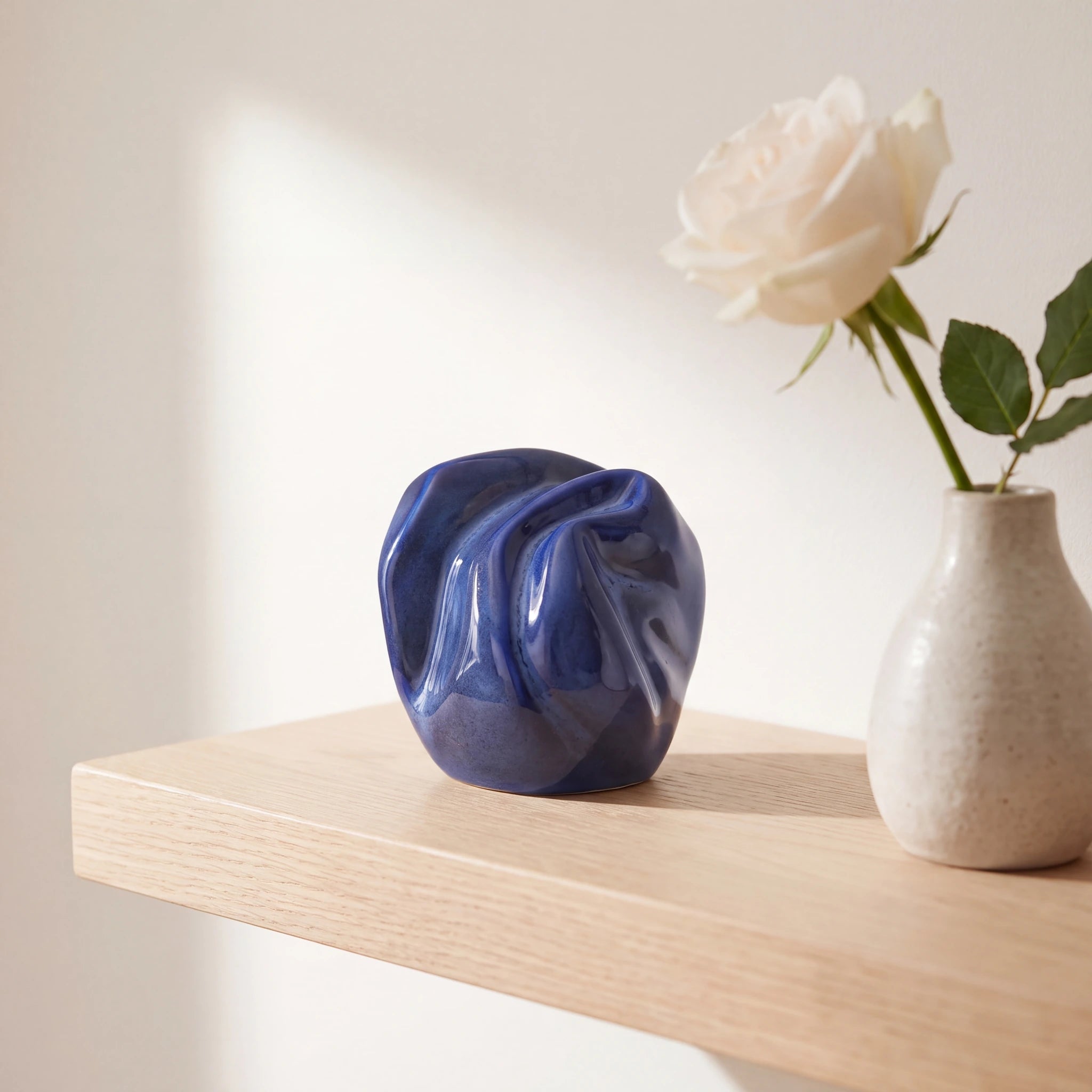 Precious Small Urn for Ashes in Blue