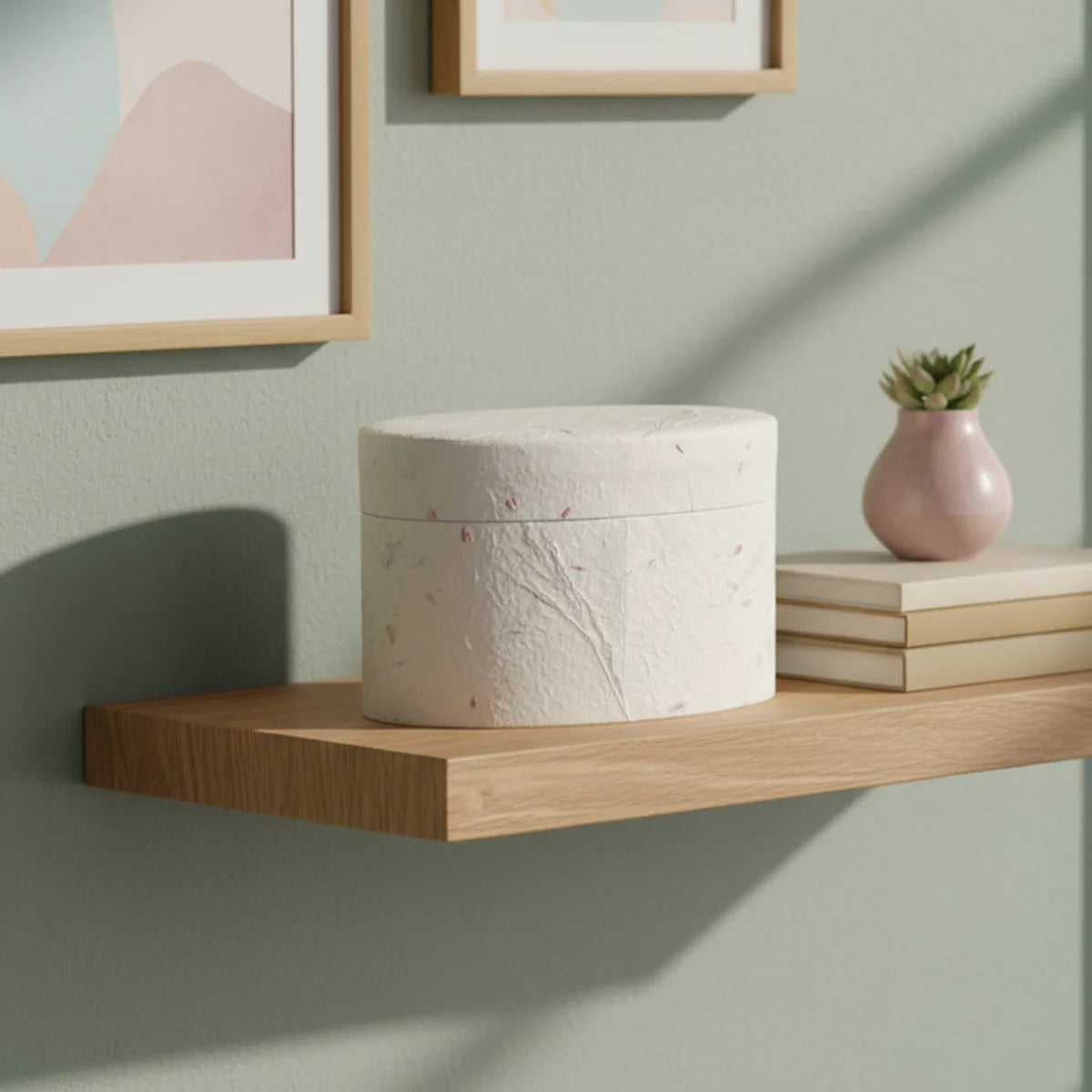 Purity Earthurn Biodegradable Urn for Ashes in White - Adult