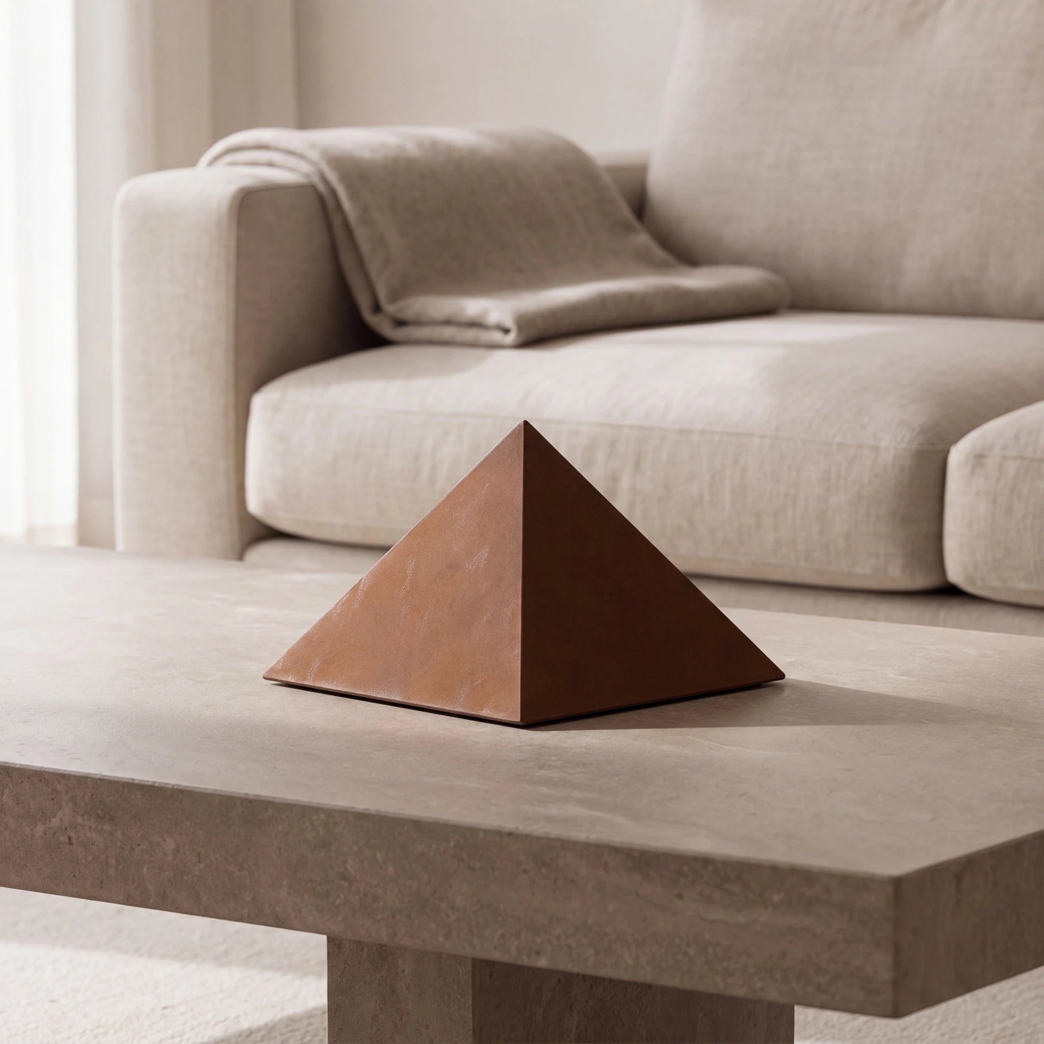 Pyramid-Adult-Cremation-Urn-for-Ashes-in-Corten-Steel-amto_stone_coffee