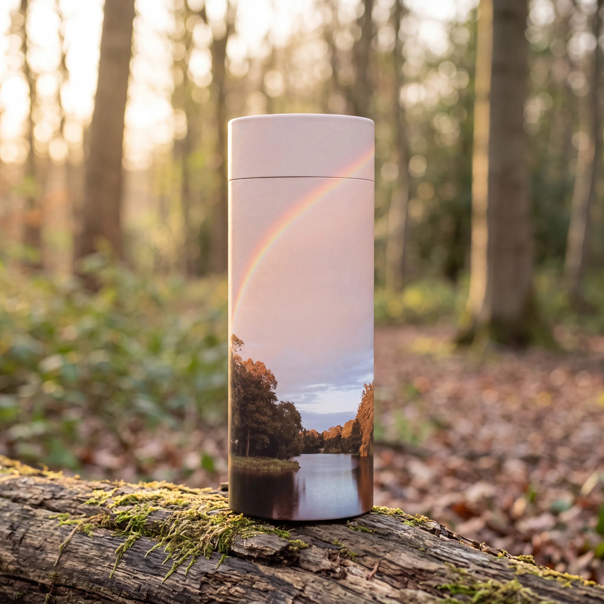 Rainbow-River-Eco-Friendly-Scattering-Tube-for-Ashes-Medium-In-the-Woods