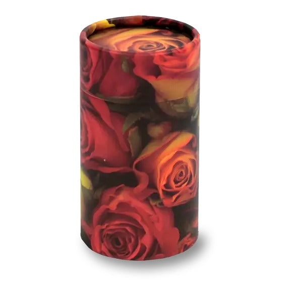 Red Rose Eco Friendly Scattering Tube for Ashes - Mini