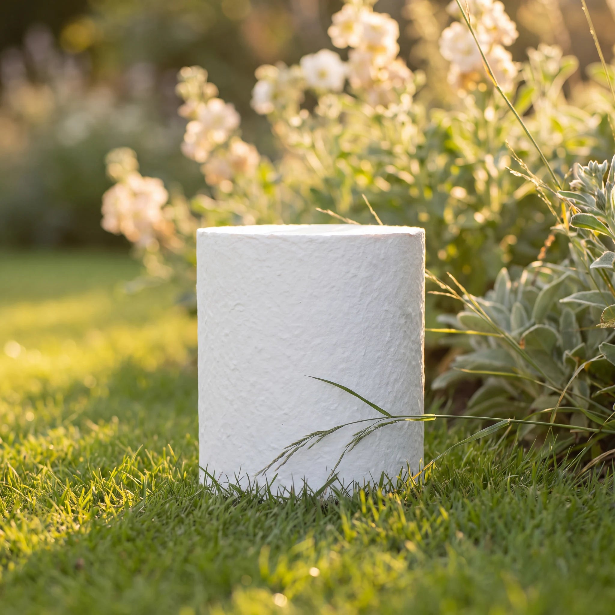 Reflect Earthurn Biodegradable Urn for Ashes with Green Silk Bag - Extra Large