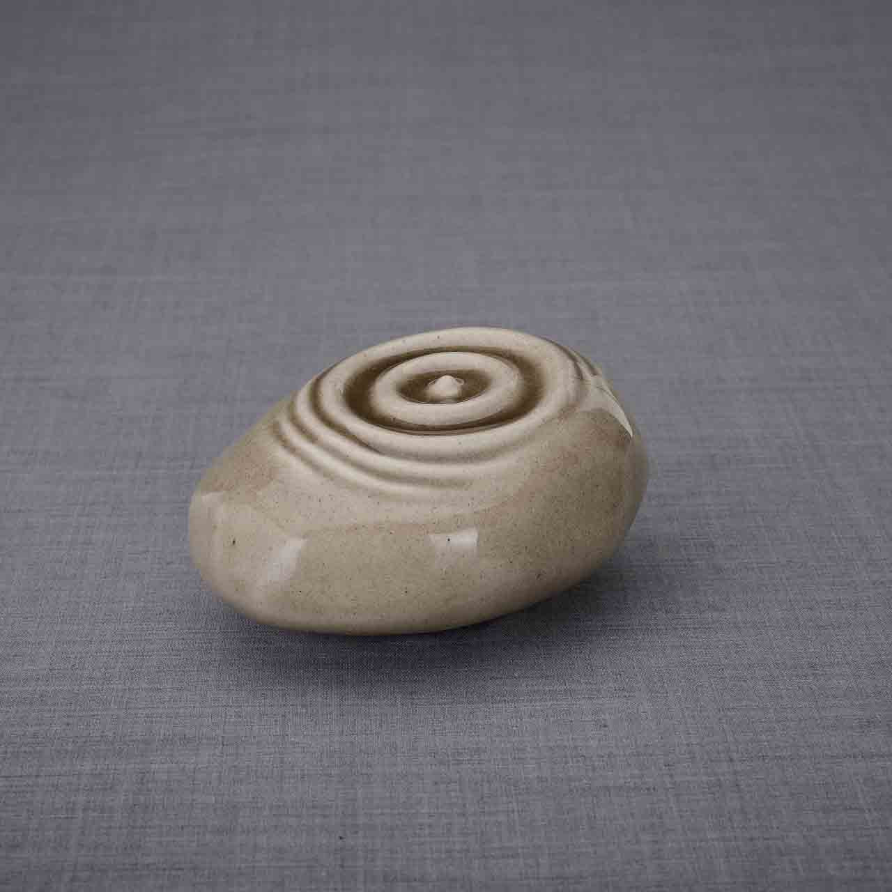 Resonance Ashes Keepsake Urn in Dark Beige Dark Background