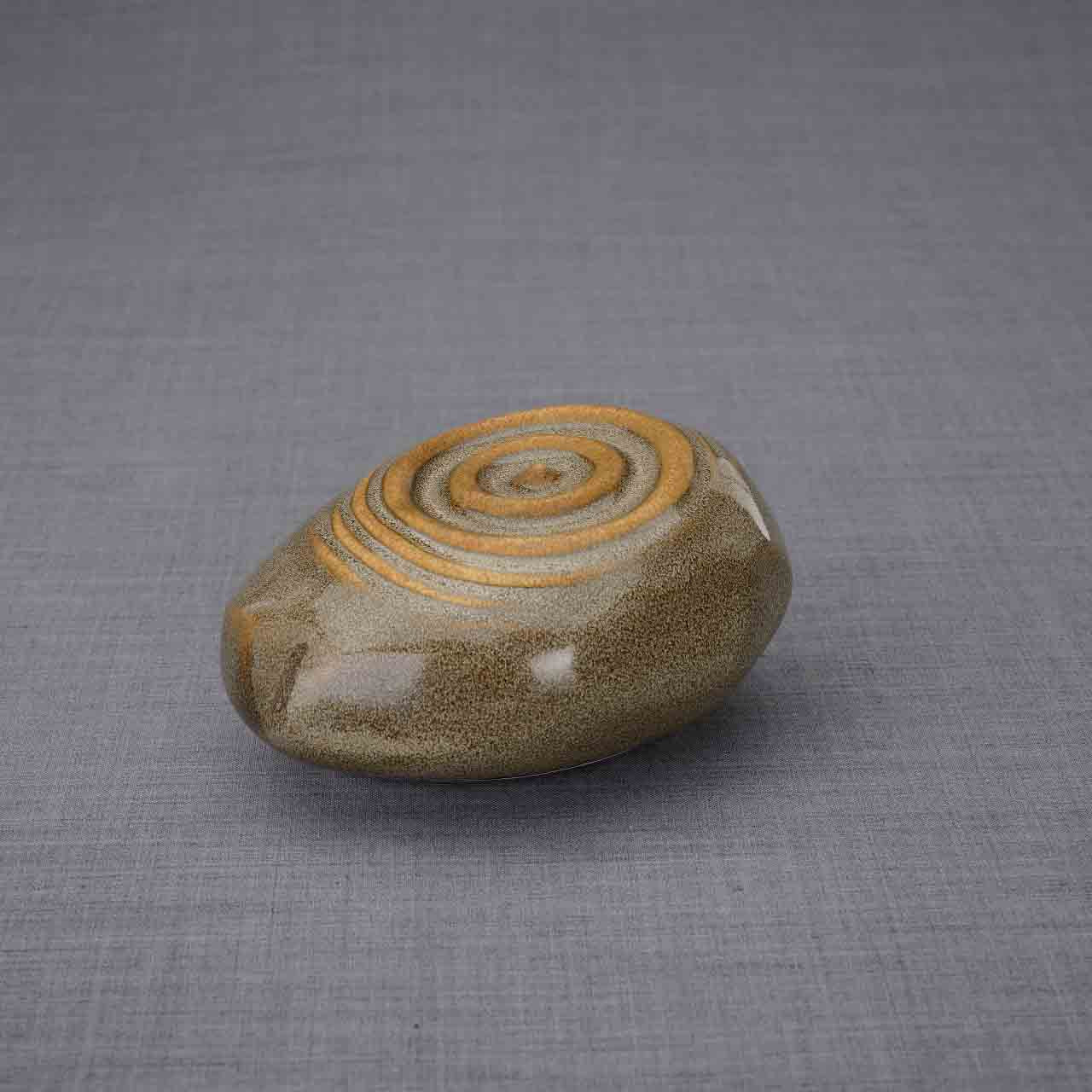 Resonance Ashes Keepsake Urn in Oily Brown Dark Background