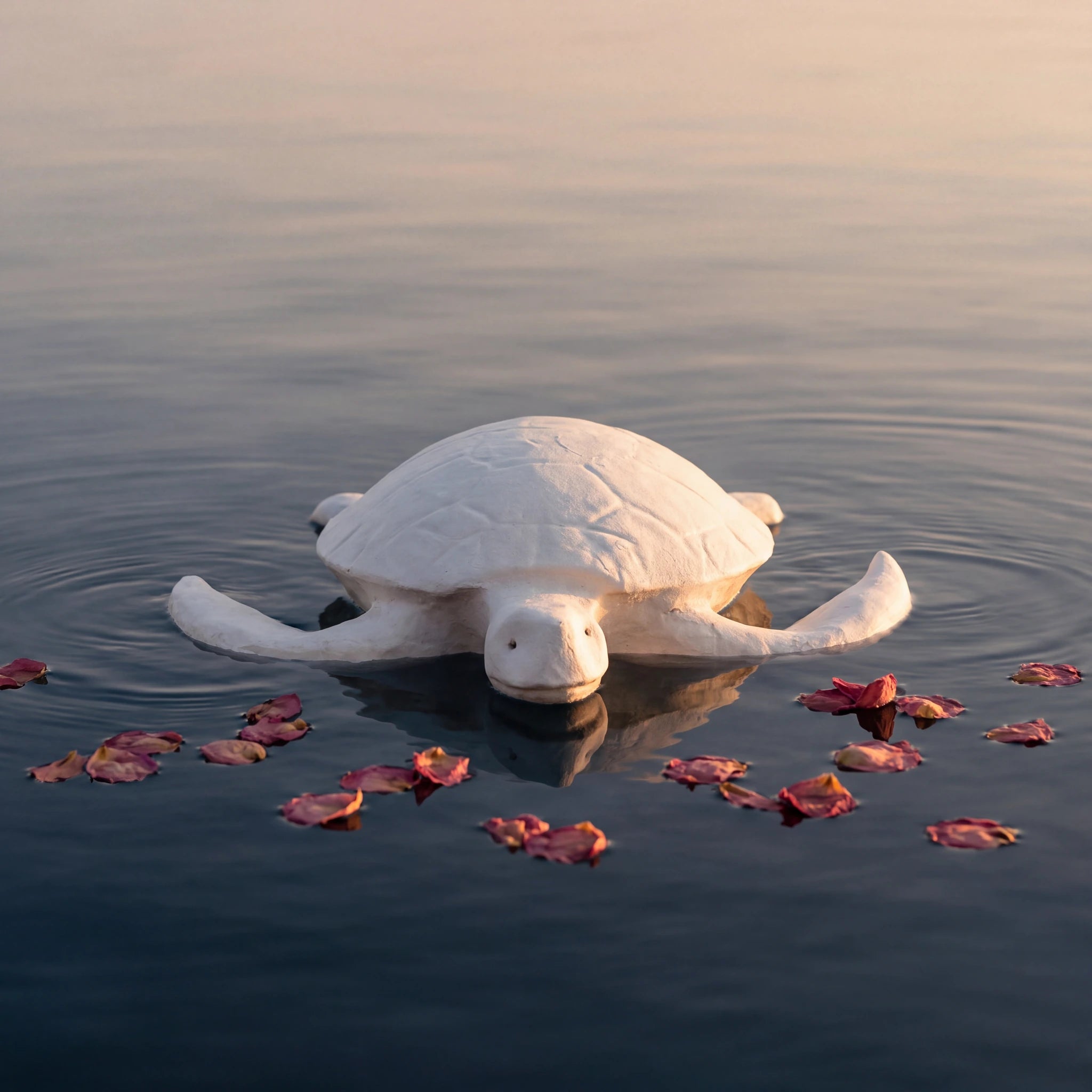 Sea Turtle Biodegradable Water Urn for Ashes in Dune - Adult
