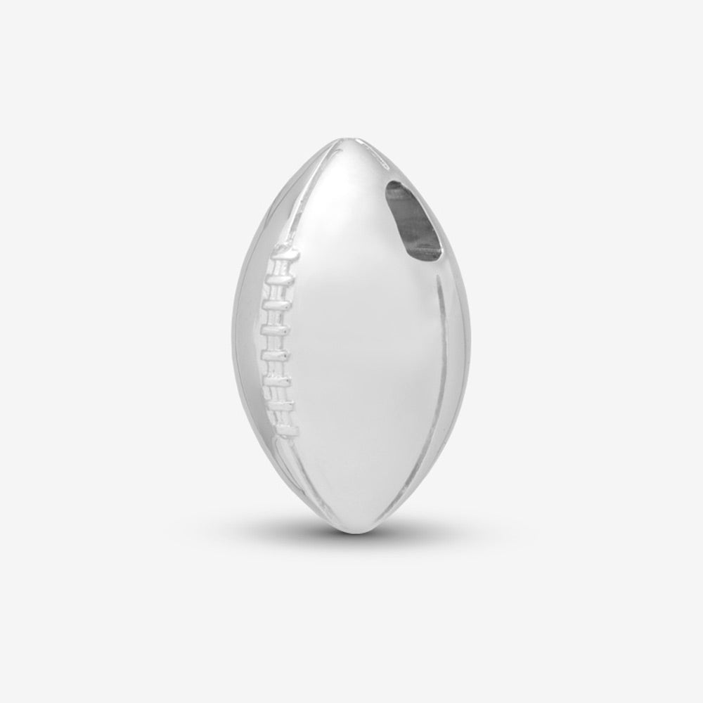 Self fill American Football Memorial Ashes Pendant in Silver
