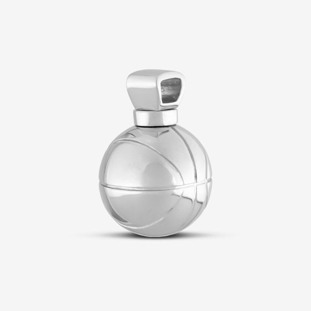 Self fill Basketball Memorial Ashes Pendant in Silver