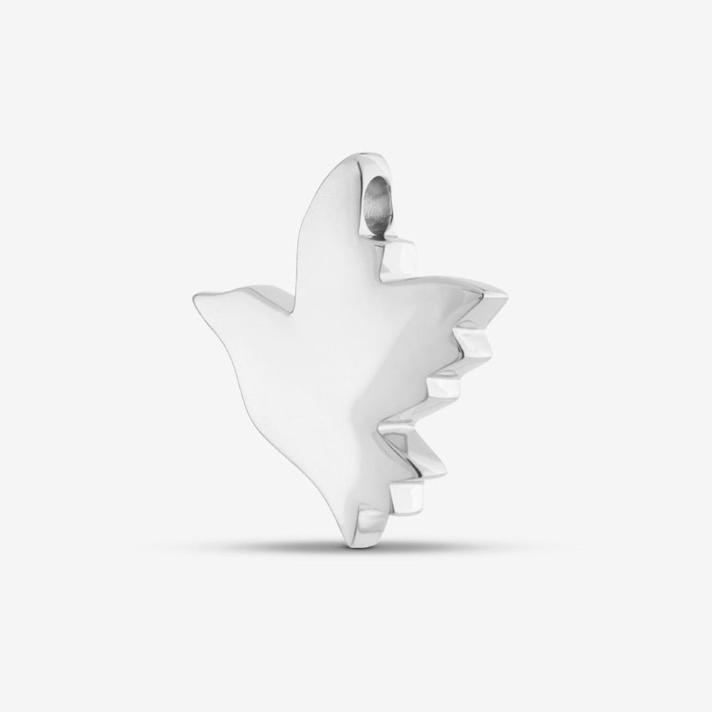 Self fill Dove Memorial Ashes Pendant in Silver